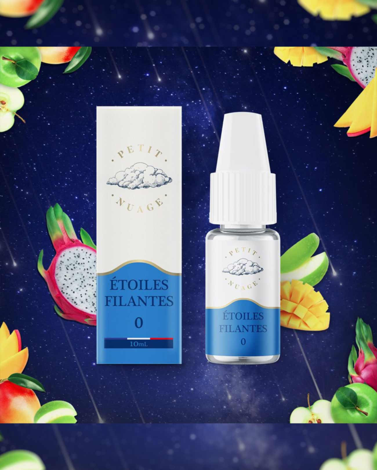 Packaging boîte e-liquide 10 ml Étoiles Filantes Petite Nuage Levest