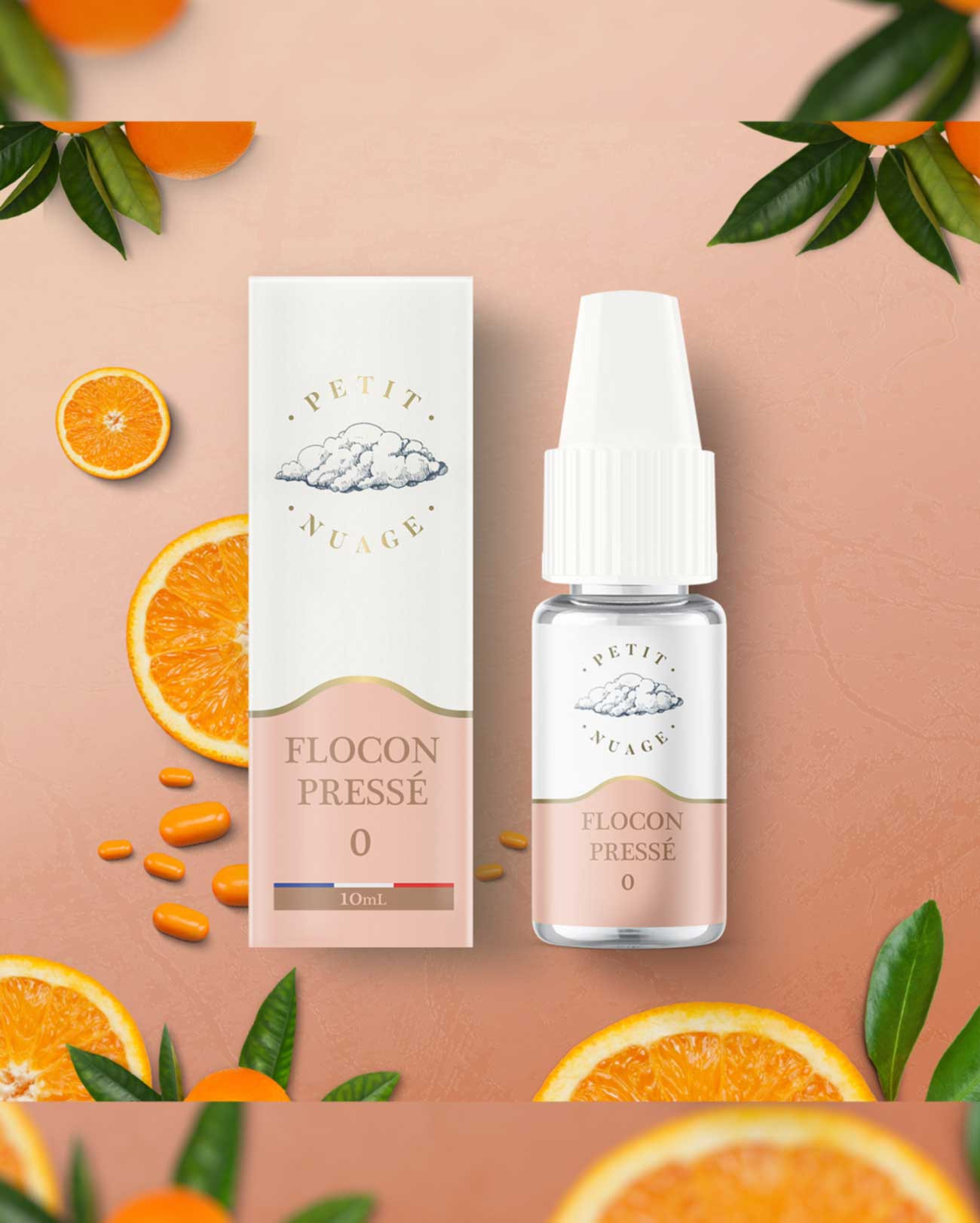 Packaging boîte e-liquide 10 ml Flocon Pressé Petite Nuage Levest