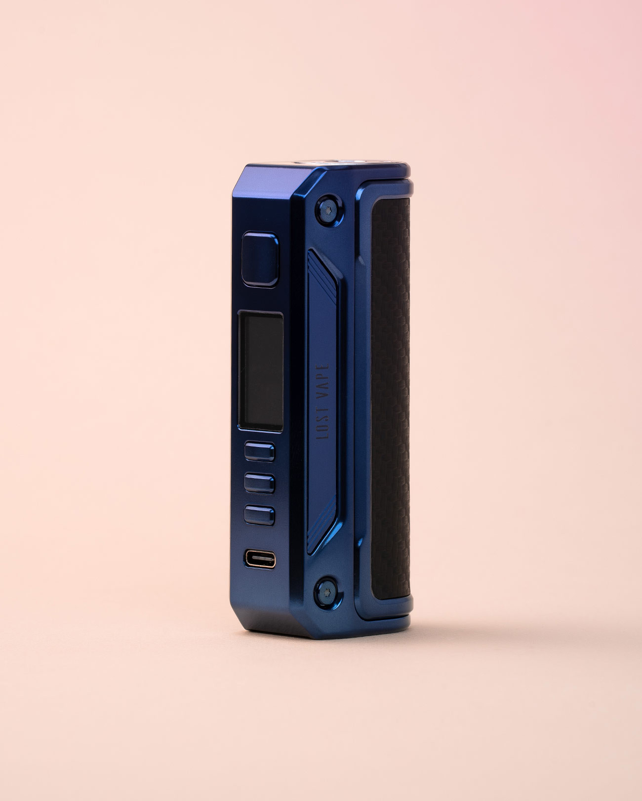 Box Thelema Solo Sierra Blue - Carbon Fiber par Lost Vape