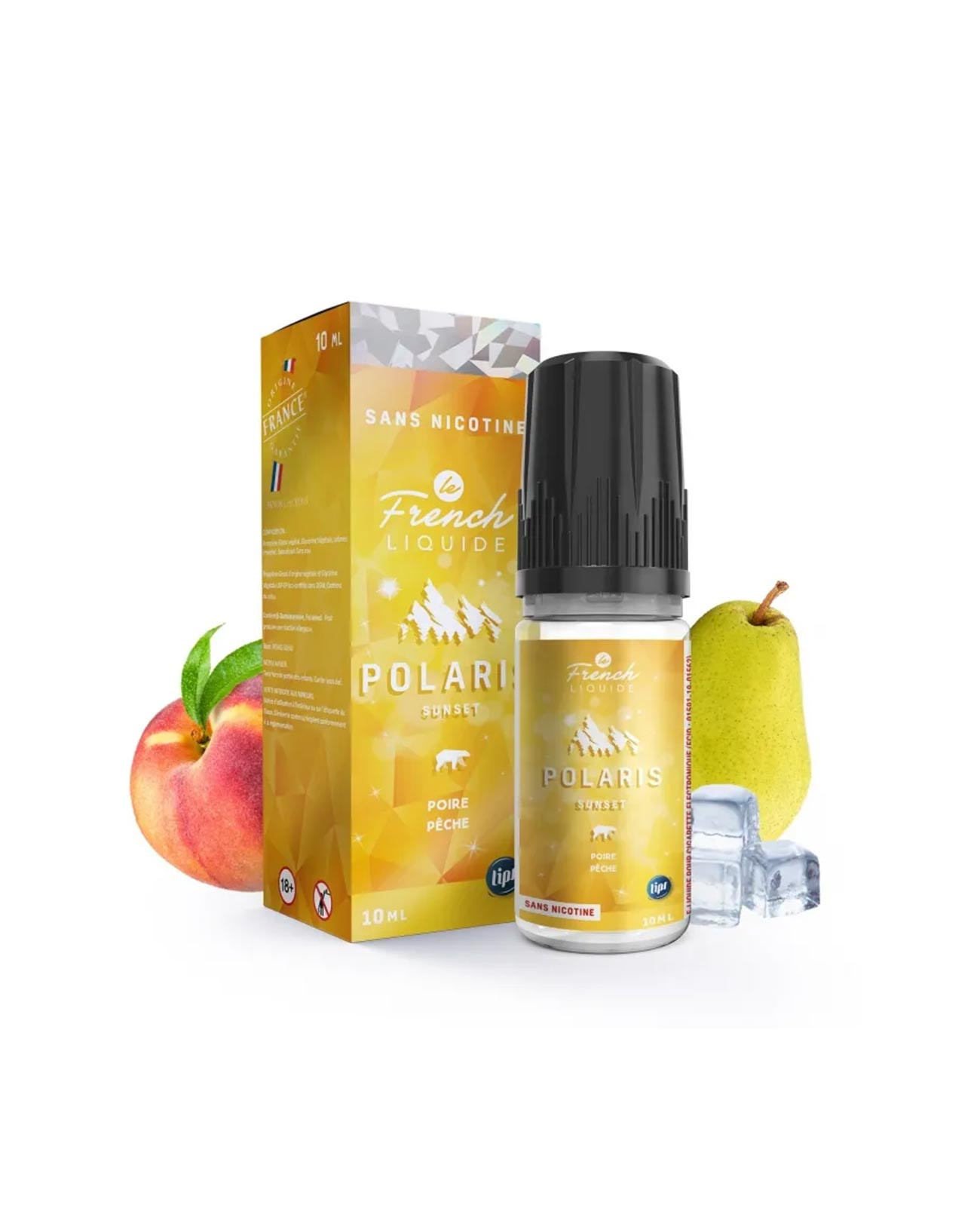 Packaging boîte e-liquide 10 ml Sunset Polaris Le French Liquide