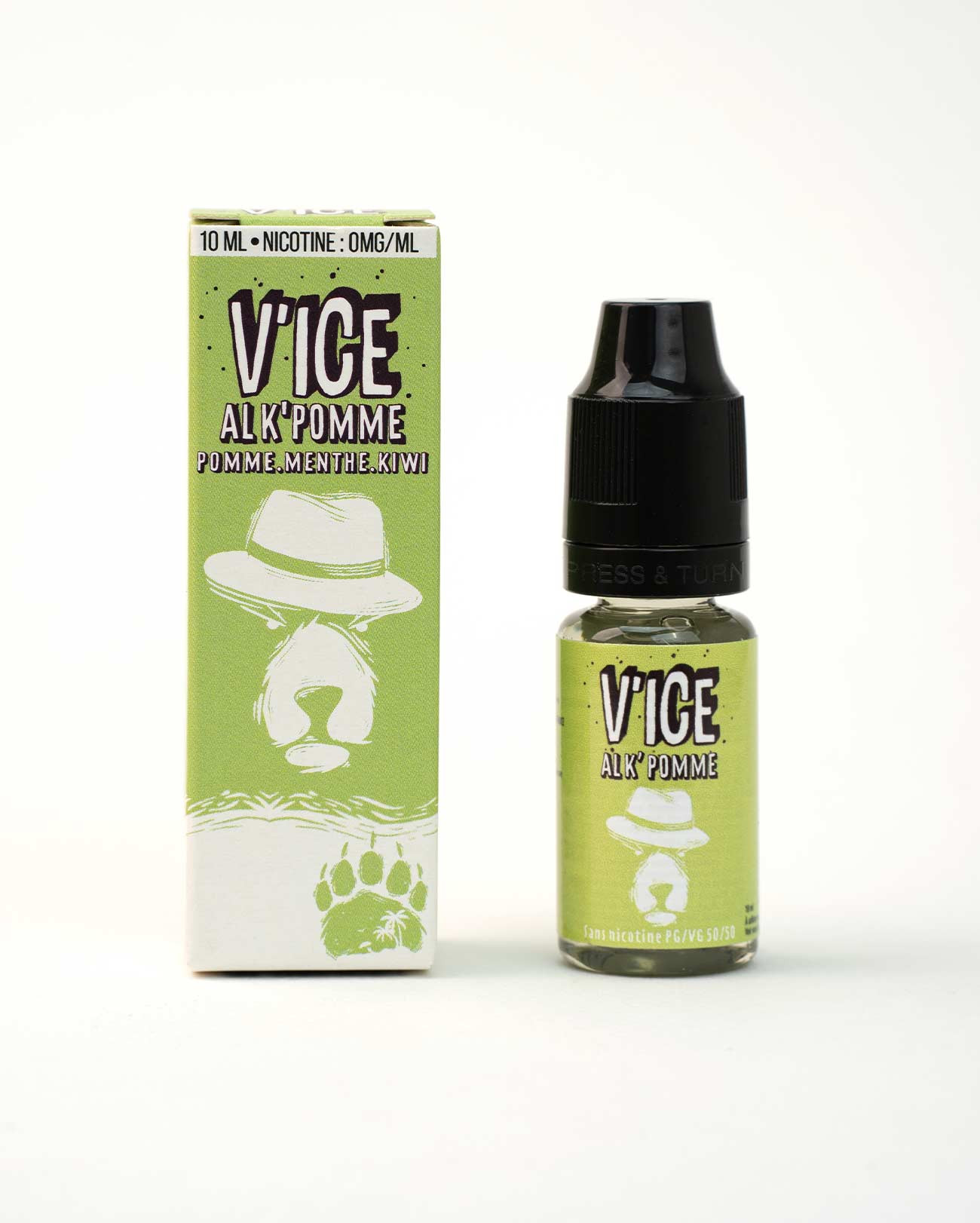 Packaging boite e-liquide 10 ml Al K'Pomme V'Ice VDLV