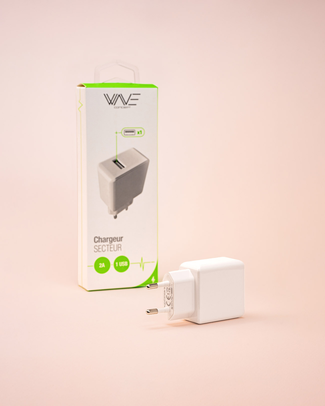 Adaptateur / chargeur secteur 2,1 A - Wave Concept