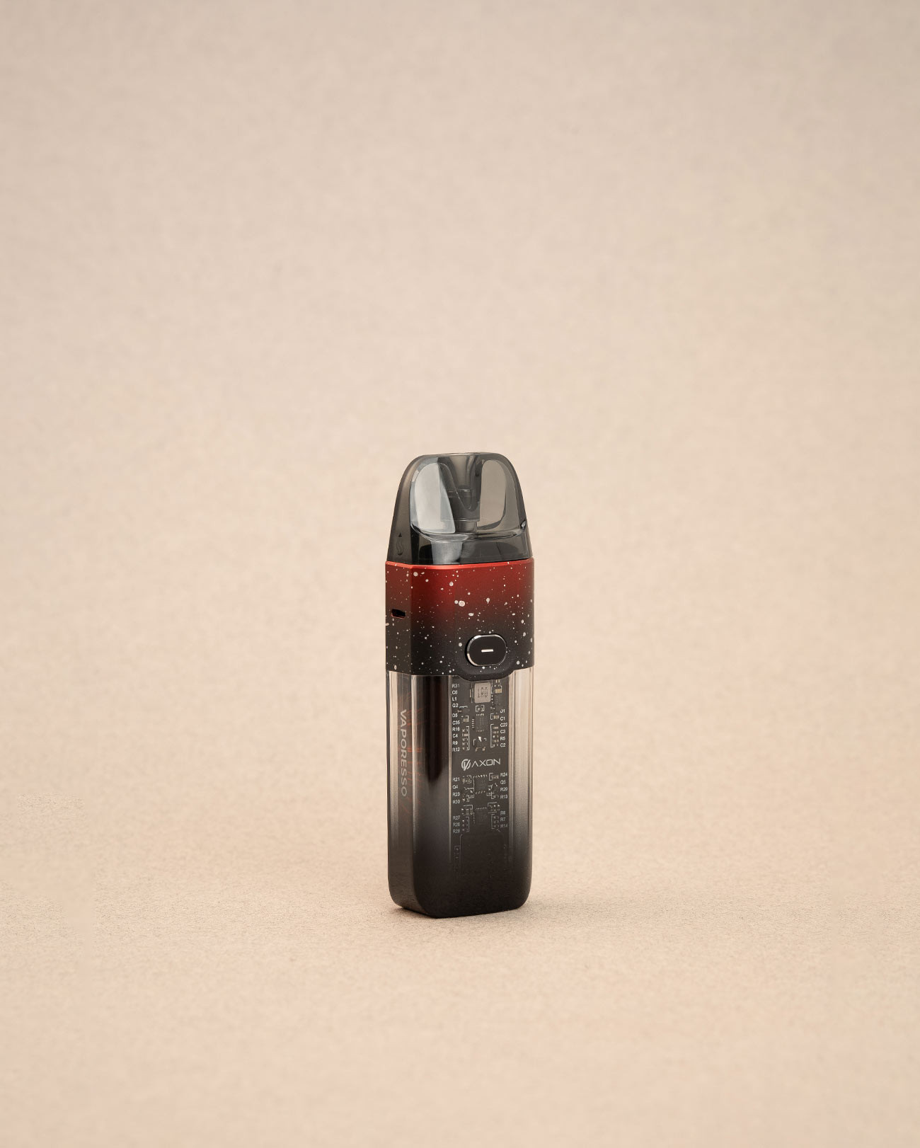 Cigarette électronique pod Vaporesso Luxe XR Galaxy Red futuriste coque translucide