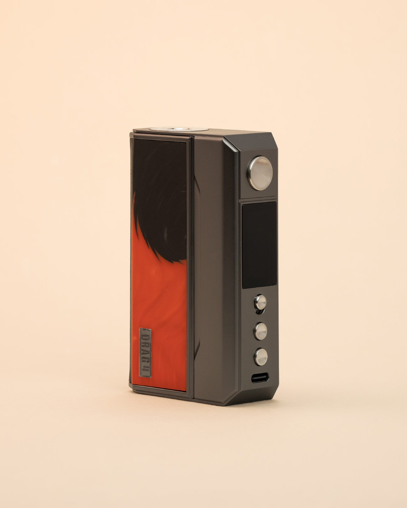 Box double accumulateurs Voopoo Drag 4 rouge Gun Tropical Orange