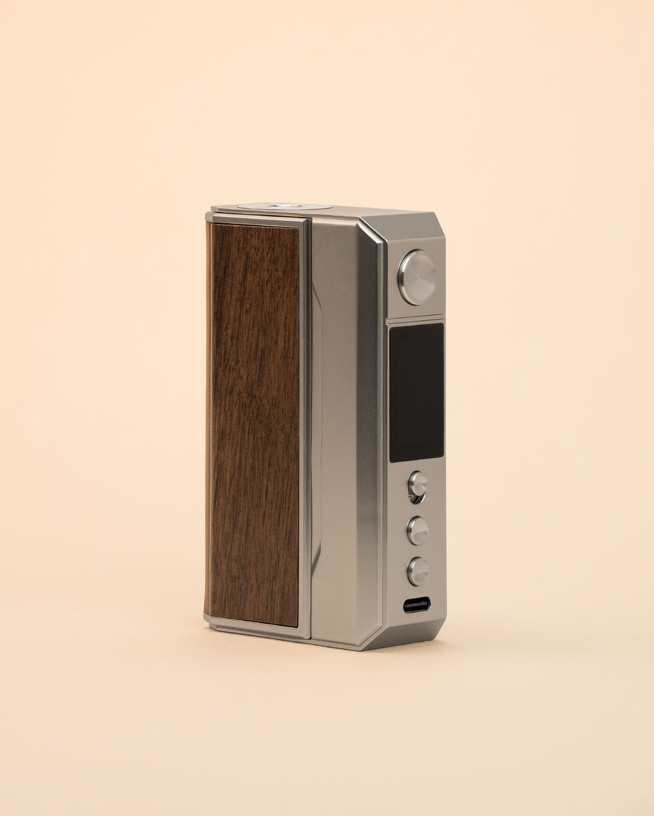 Box performante double accus Voopoo Drag 4 bois Pale Gold Walnut