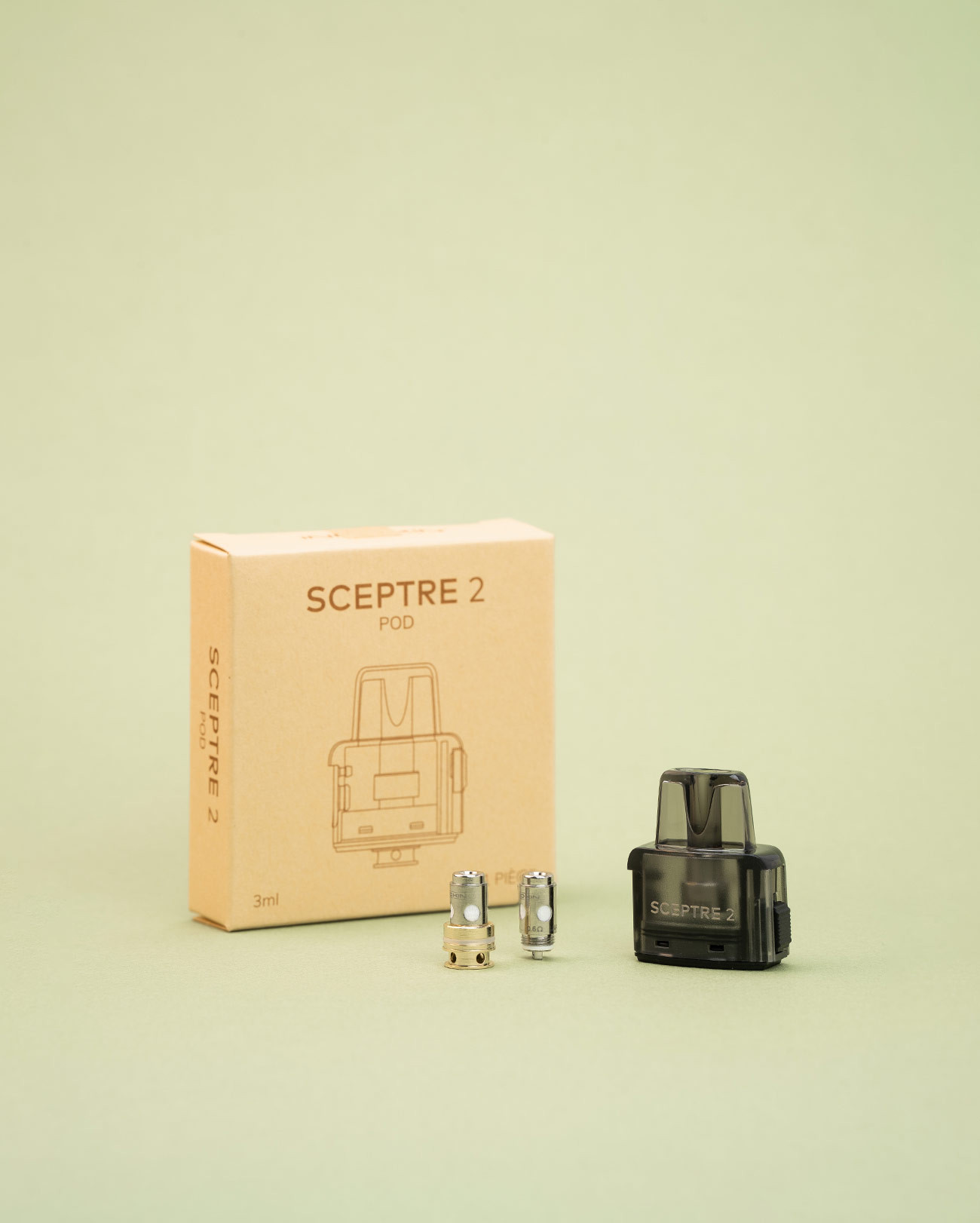 Cartouche réservoir jetable avec résistances pour le kit e-cigarette pod Innokin Sceptre 2