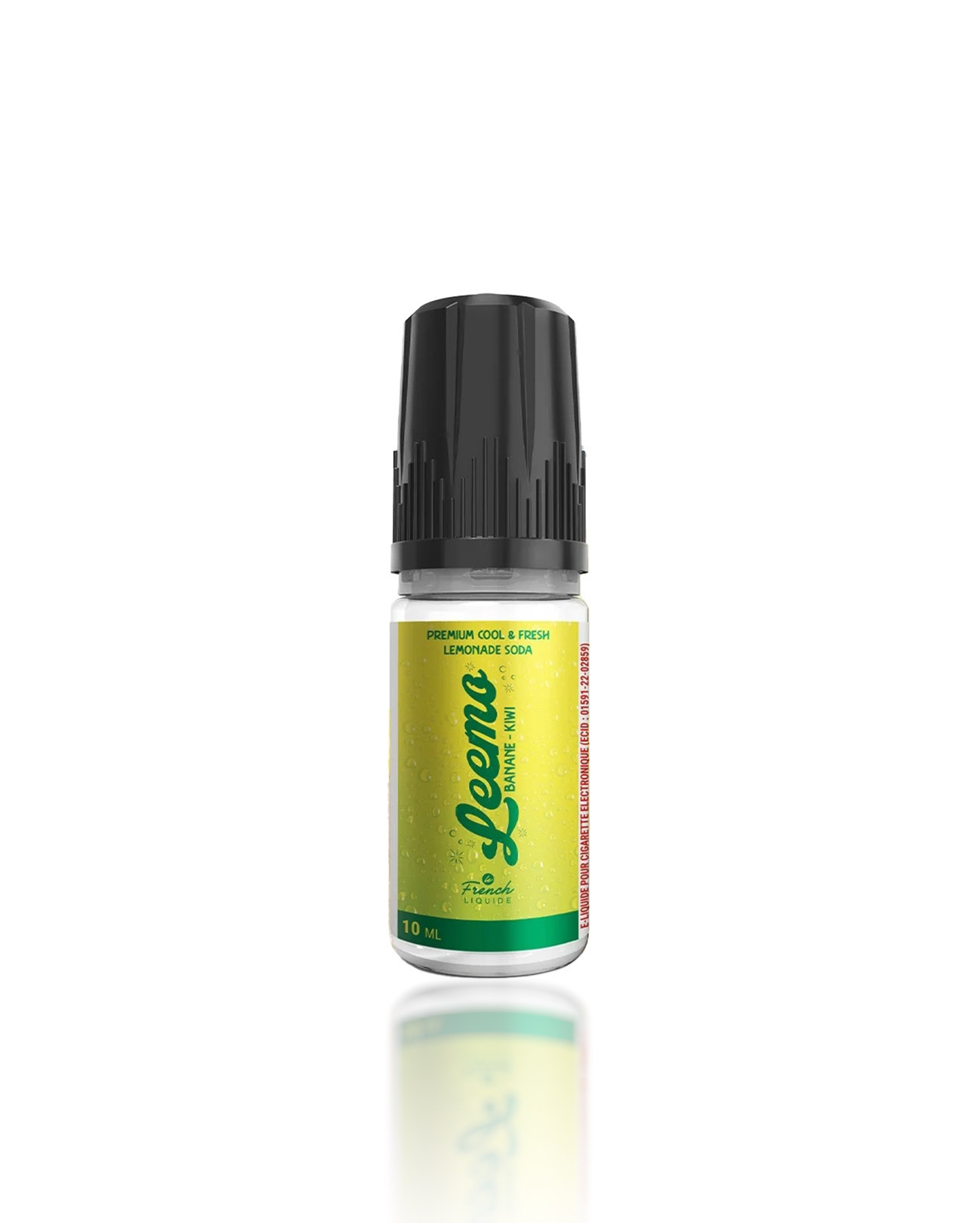 Fiole e-liquide 10 ml Leemo Banane Kiwi et limonade