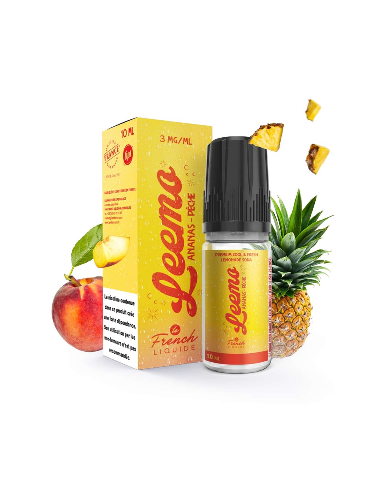 e-liquide original soda limonade parfum ananas et pêche