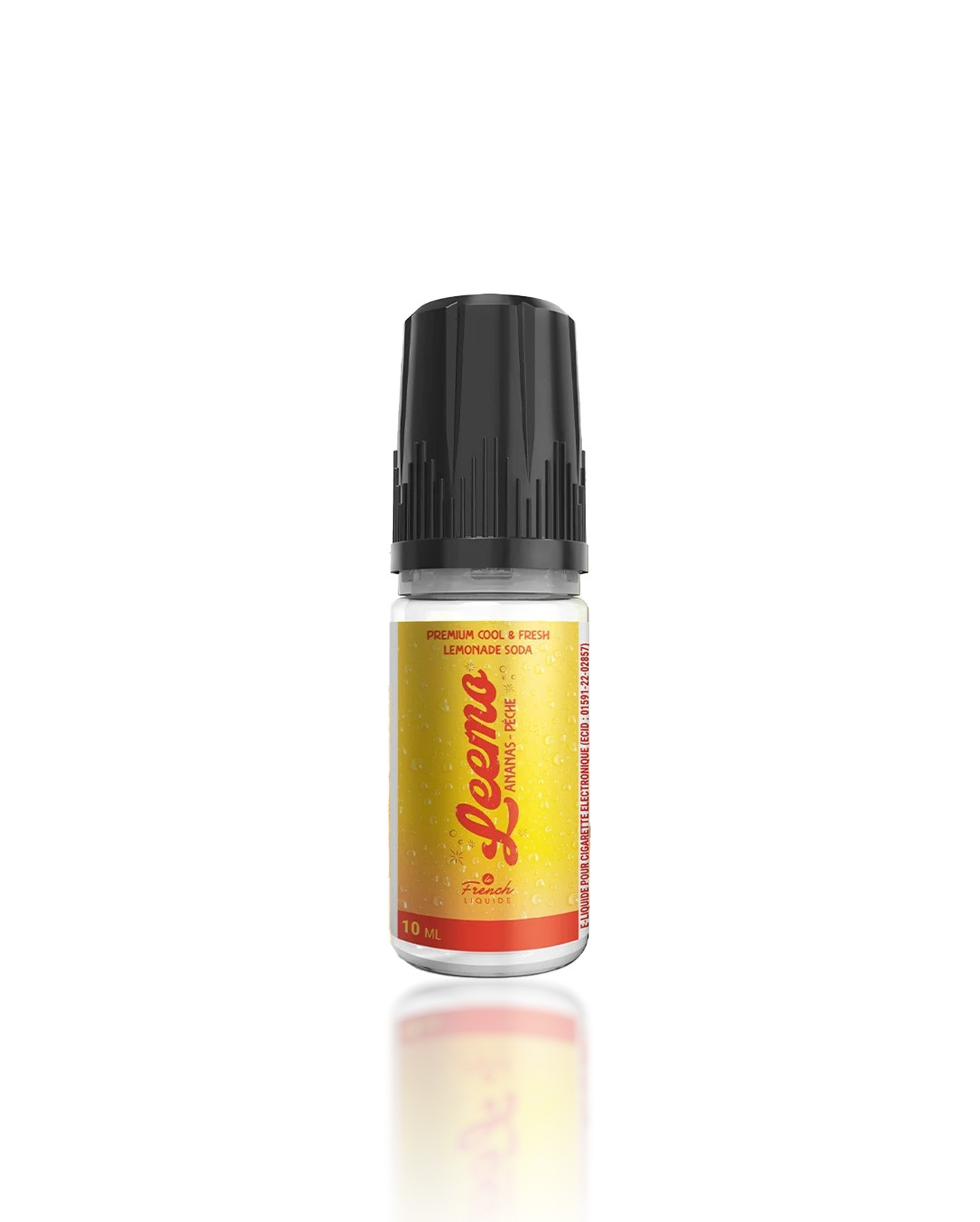 E-liquide fruité Leemo Ananas Pêche limonade pétillante