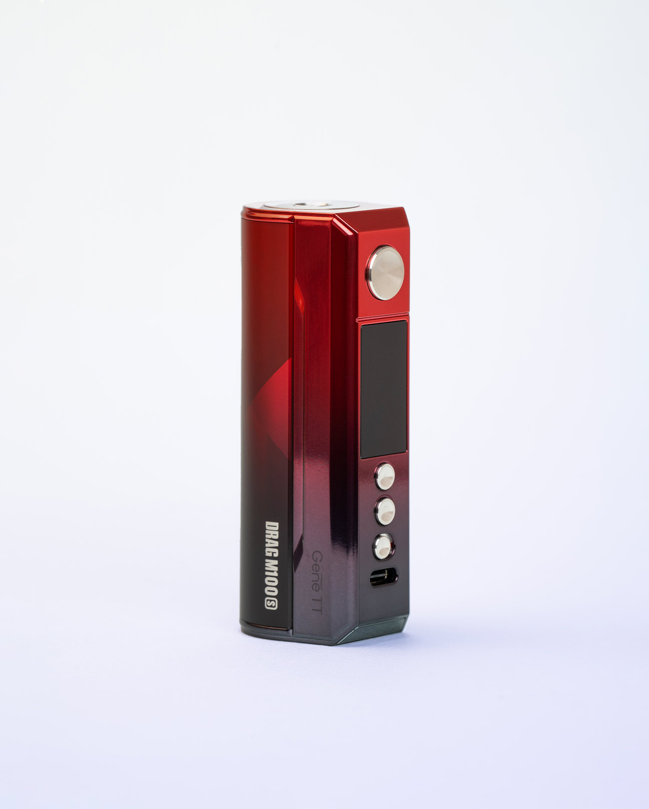 Box e-cigarette Voopoo Drag M100S Red & black couleur rouge dégradé