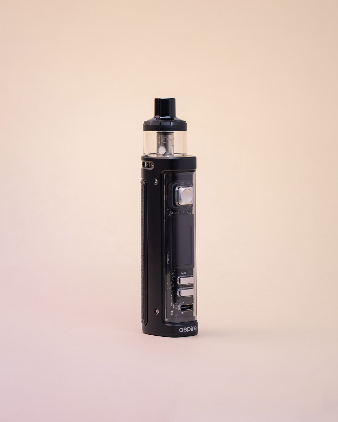 Pod mod transparent avec circuits imprimés Aspire Veynom EX couleur noir black