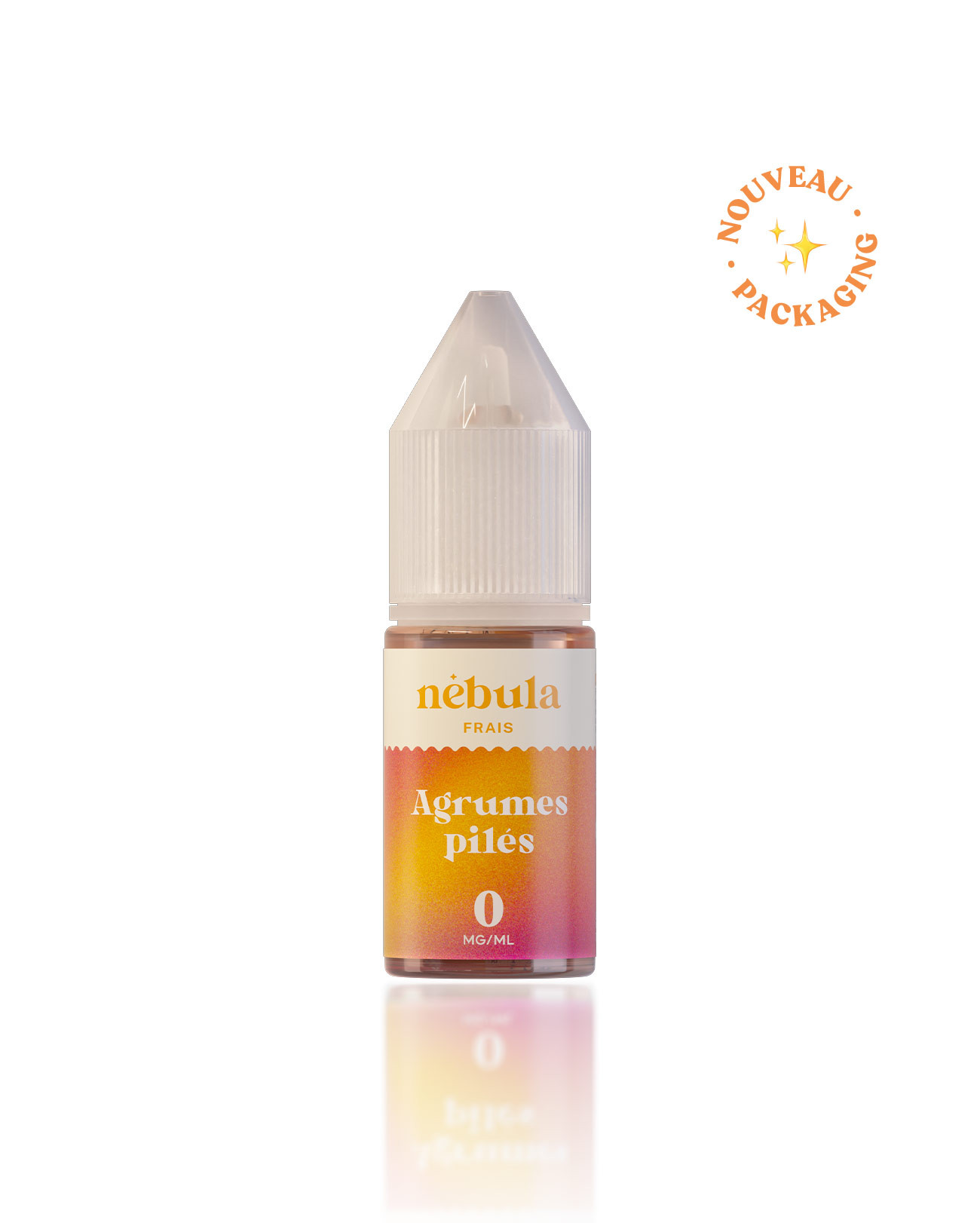E-liquide 10 ml pour cigarette électronique Nébula parfum agrumes pilés