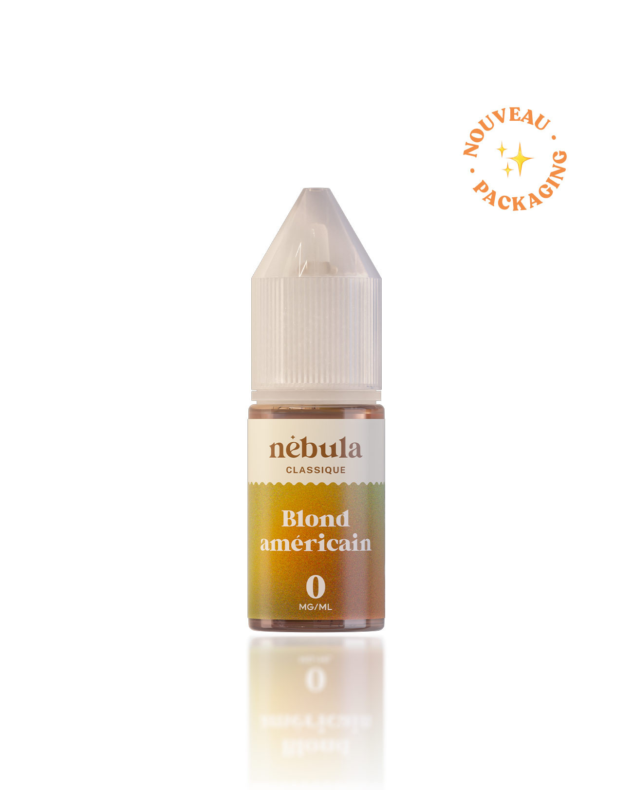 E-liquide 10 ml pour cigarette électronique Nébula parfum blond américain