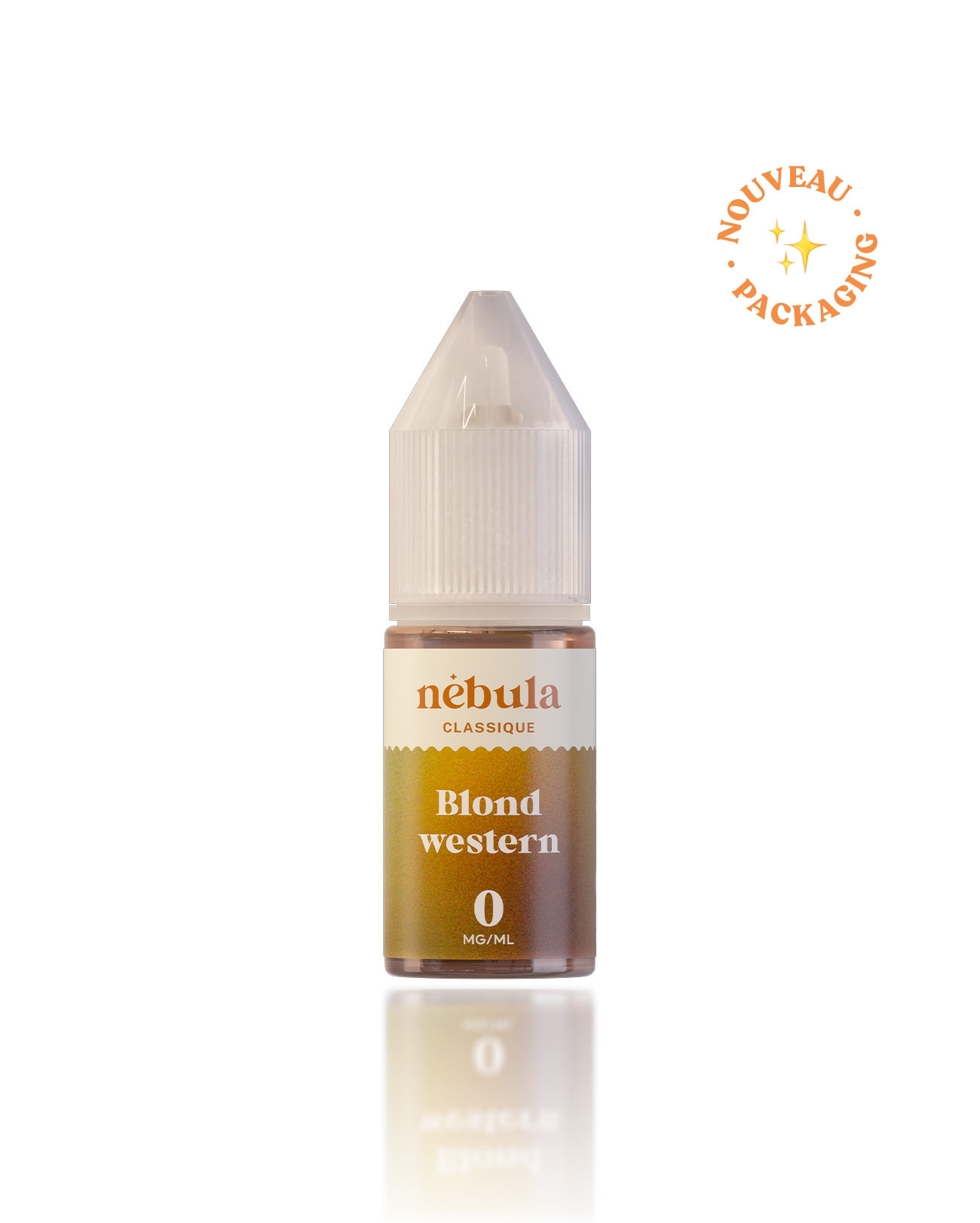 E-liquide 10 ml pour cigarette électronique Nébula parfum blond western