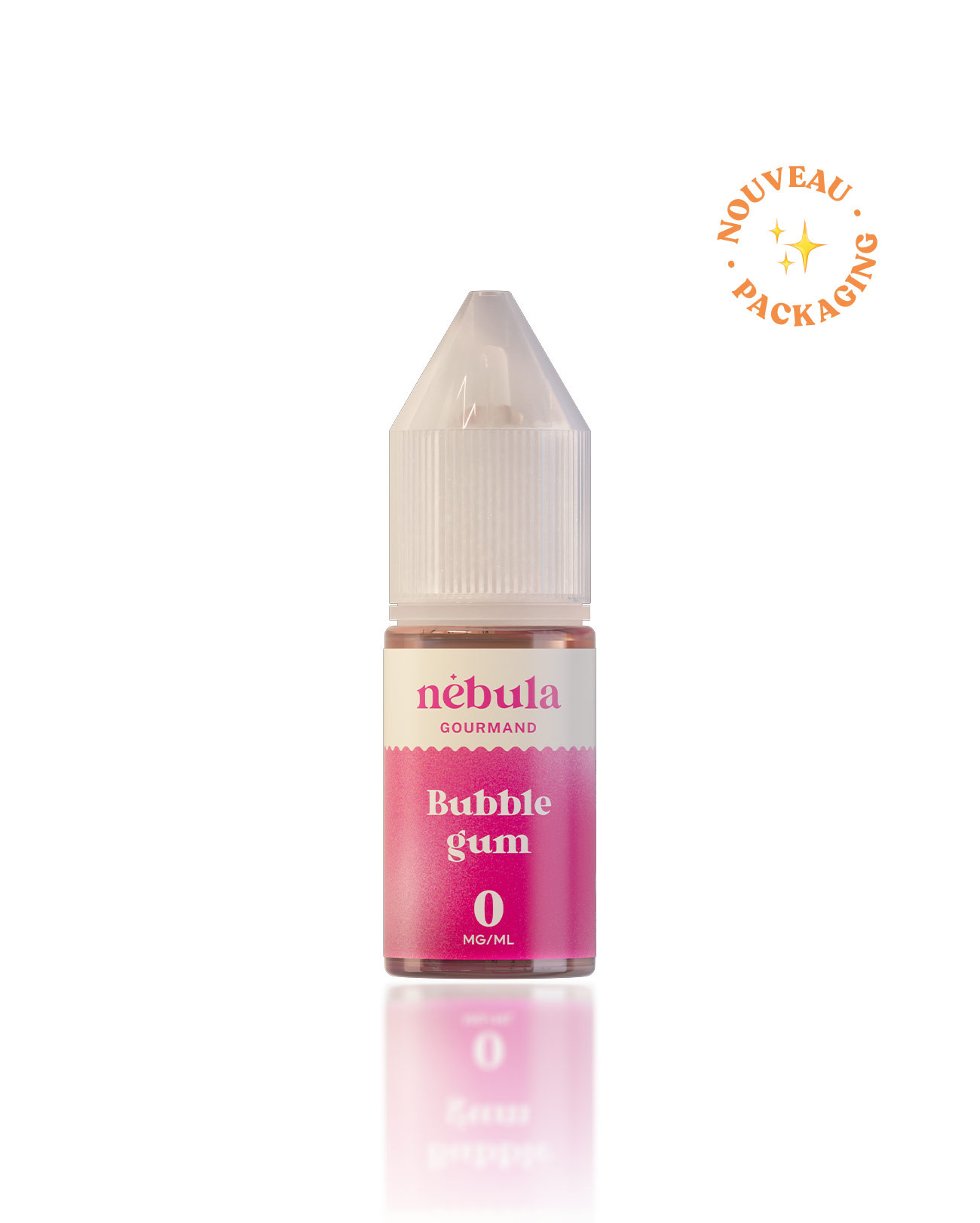 E-liquide 10 ml pour cigarette électronique Nébula parfum bubble chewing gum malabar