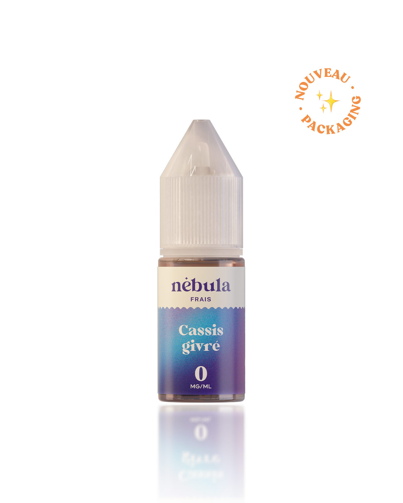 E-liquide 10 ml pour cigarette électronique Nébula parfum cassis givré