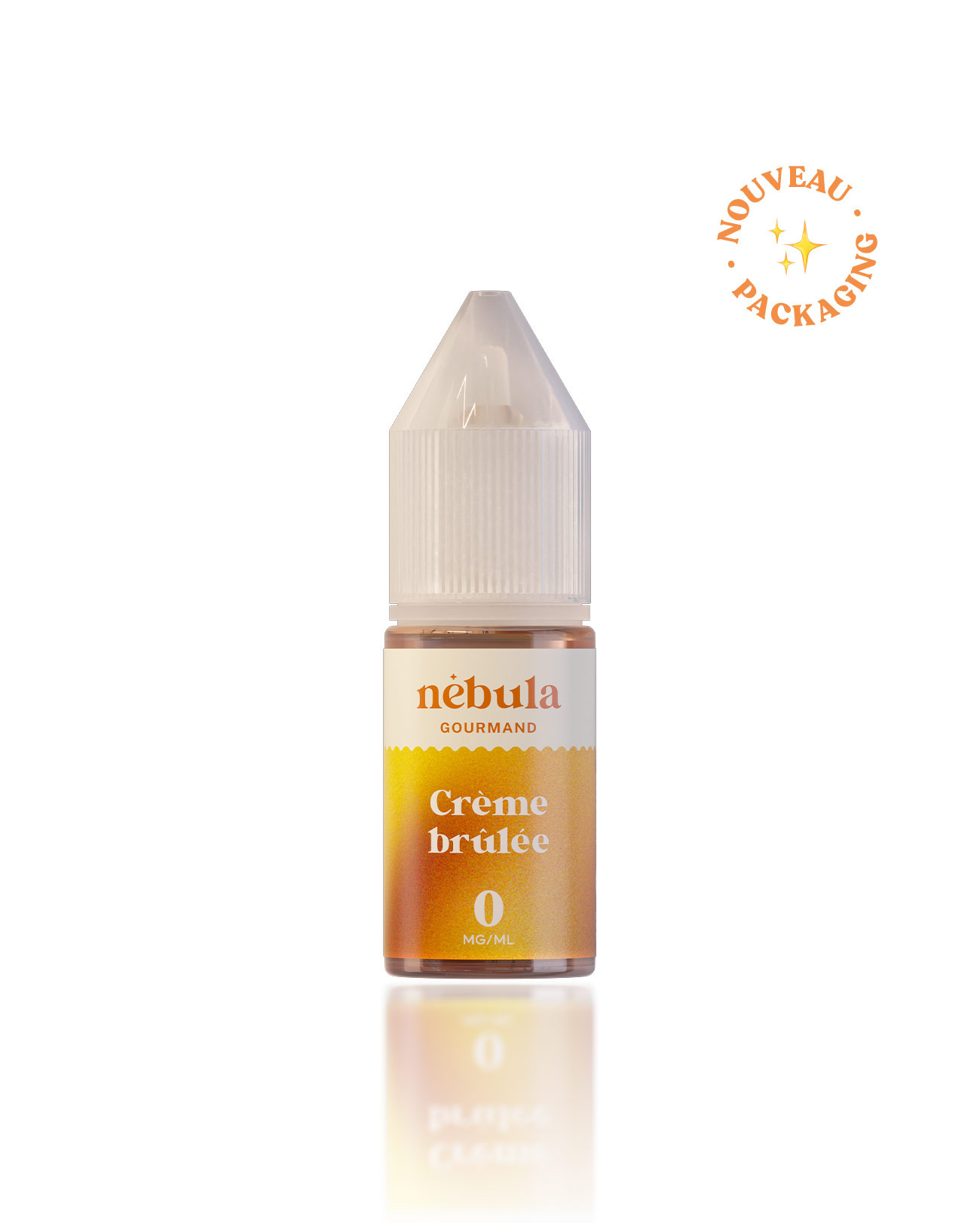 E-liquide 10 ml pour cigarette électronique Nébula parfum crème brûlée