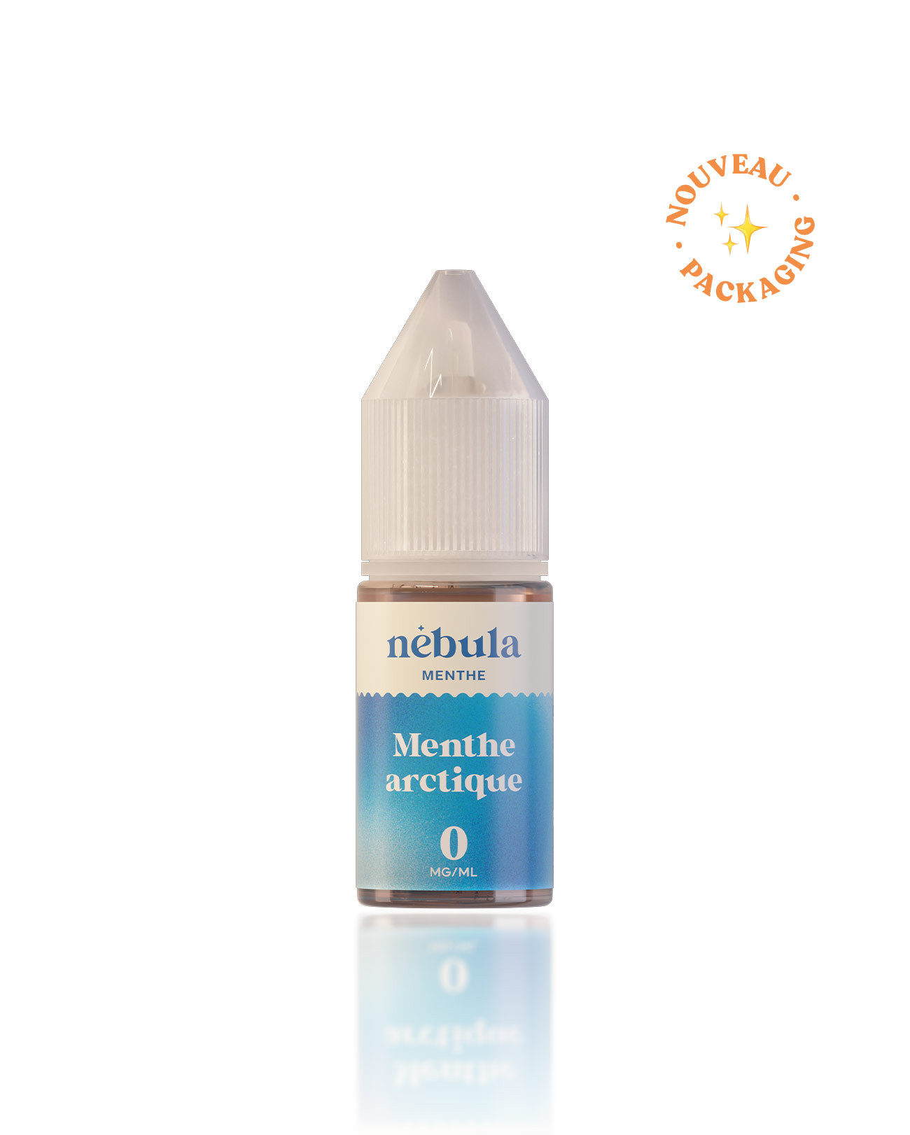 E-liquide 10 ml pour cigarette électronique Nébula parfum Menthe arctique