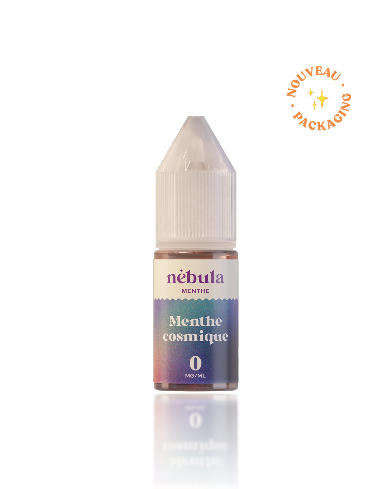 E-liquide 10 ml pour cigarette électronique Nébula parfum menthe cosmique