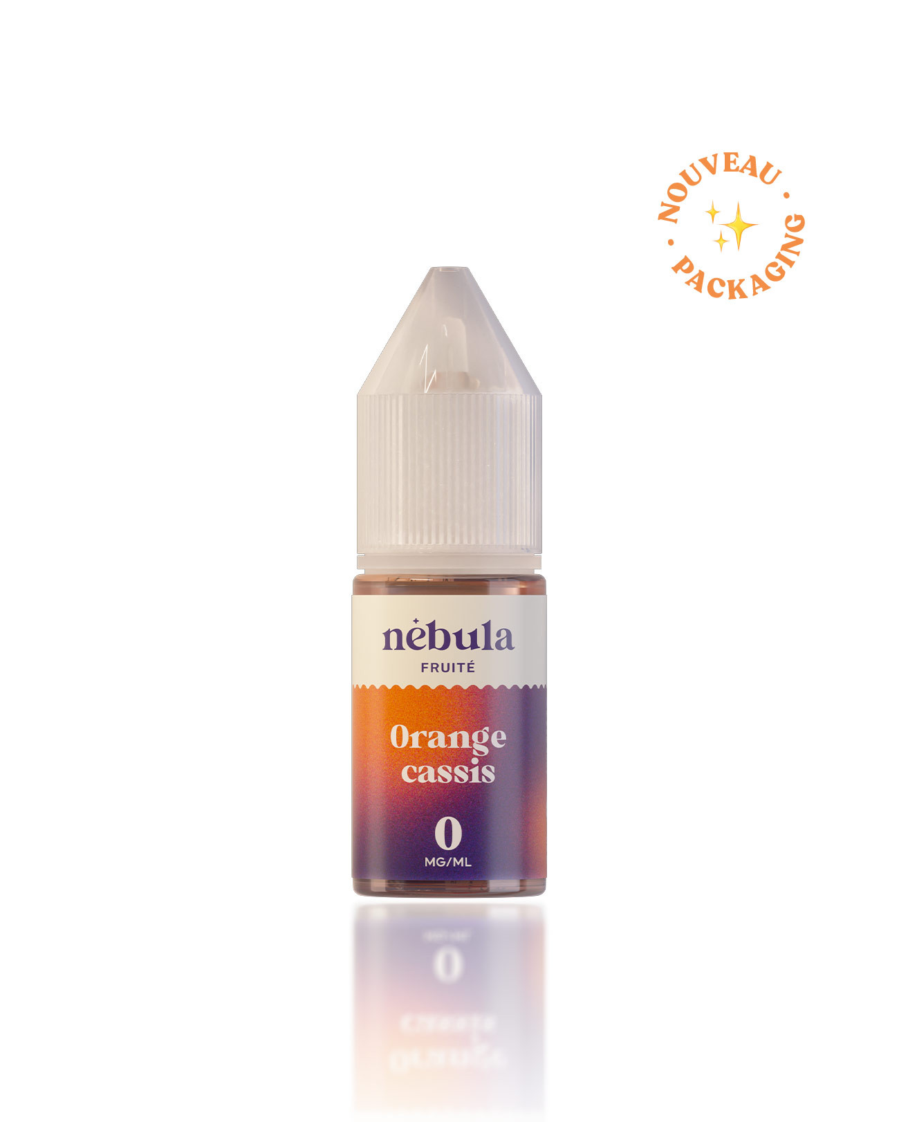 E-liquide 10 ml pour cigarette électronique Nébula parfum orange cassis