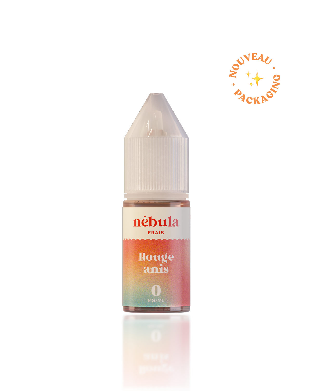E-liquide 10 ml pour cigarette électronique Nébula parfum rouge anis