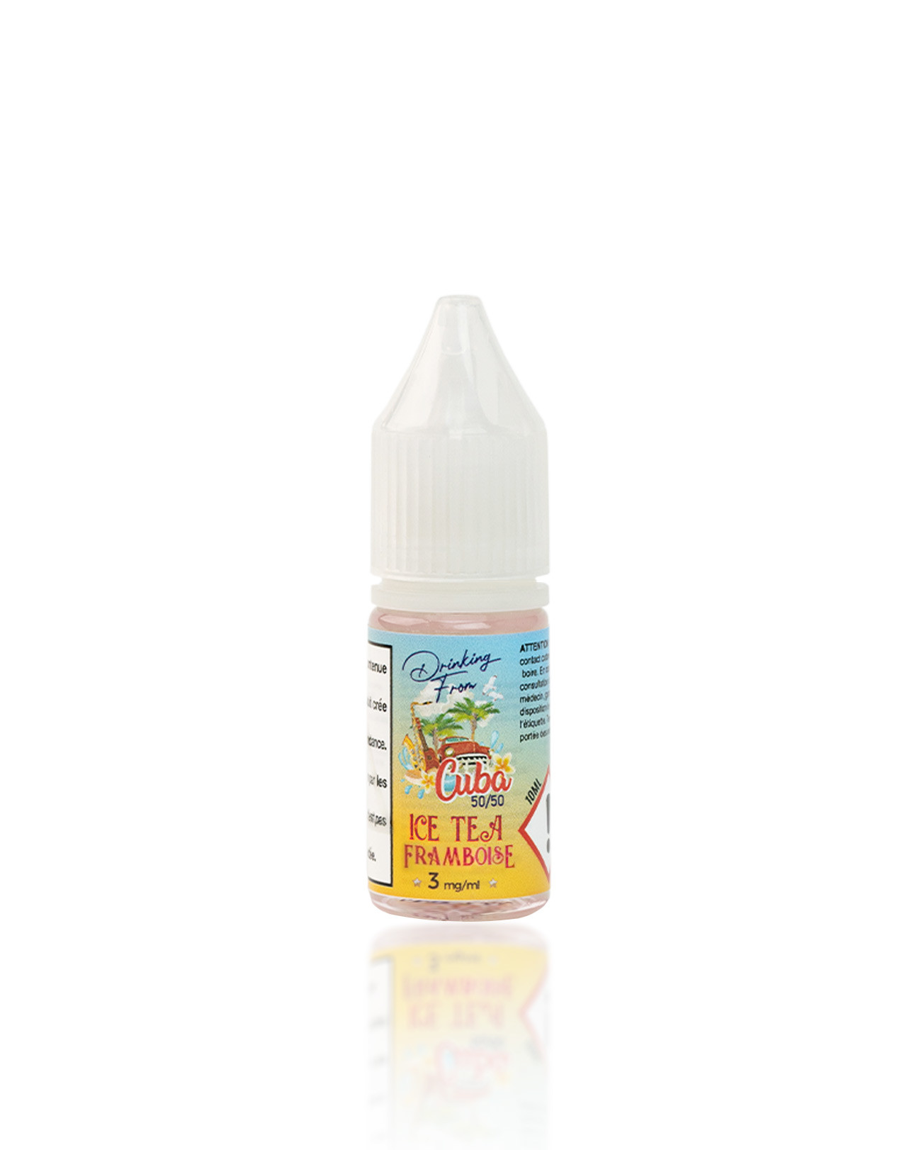 E-liquide 10 ml Ice Tea Framboise Drinking From Cuba