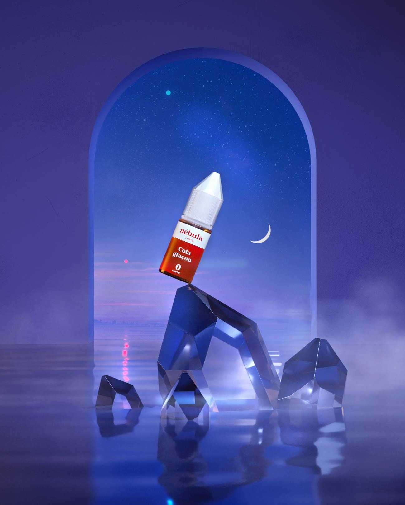 E-liquide 10 ml pour cigarette électronique Nébula parfum cola glaçon