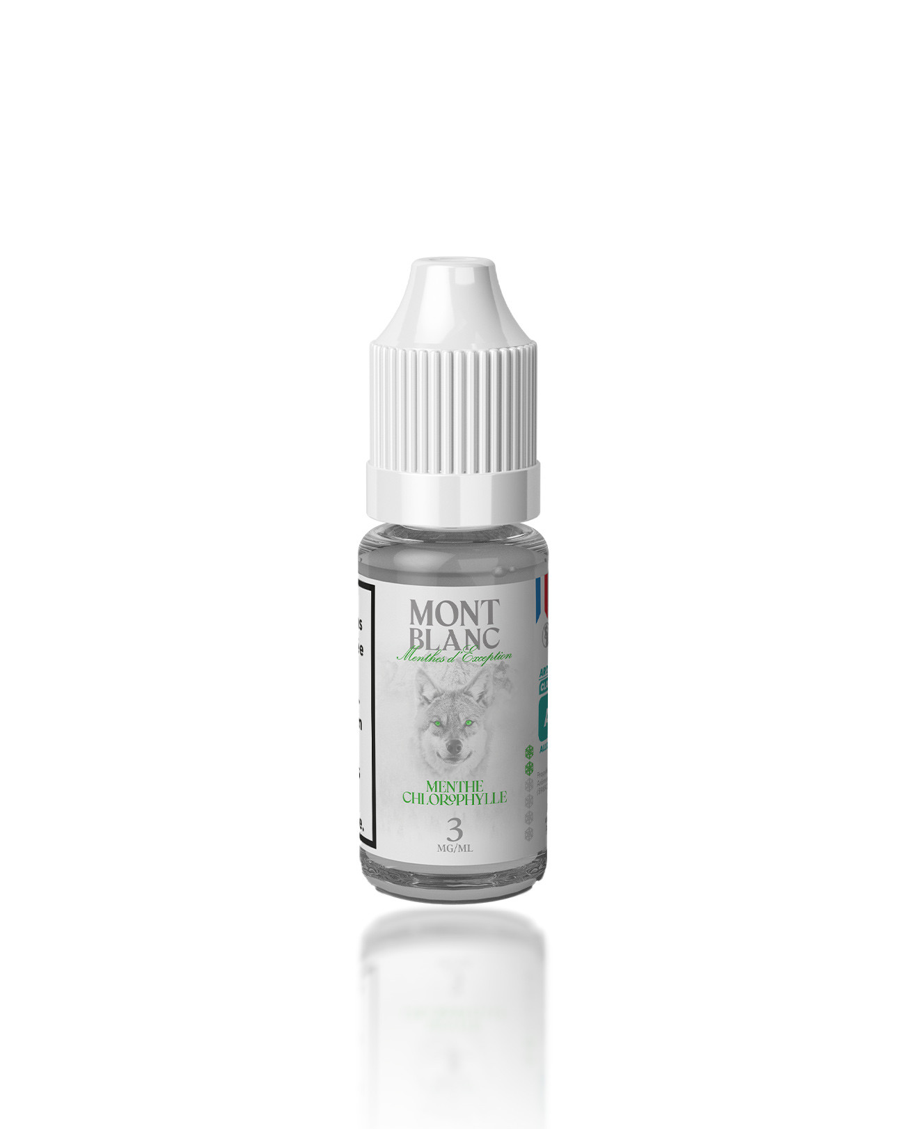 E-liquide cigarette électronique 10 ml Mont Blanc Vap'or Juices menthe chlorophylle