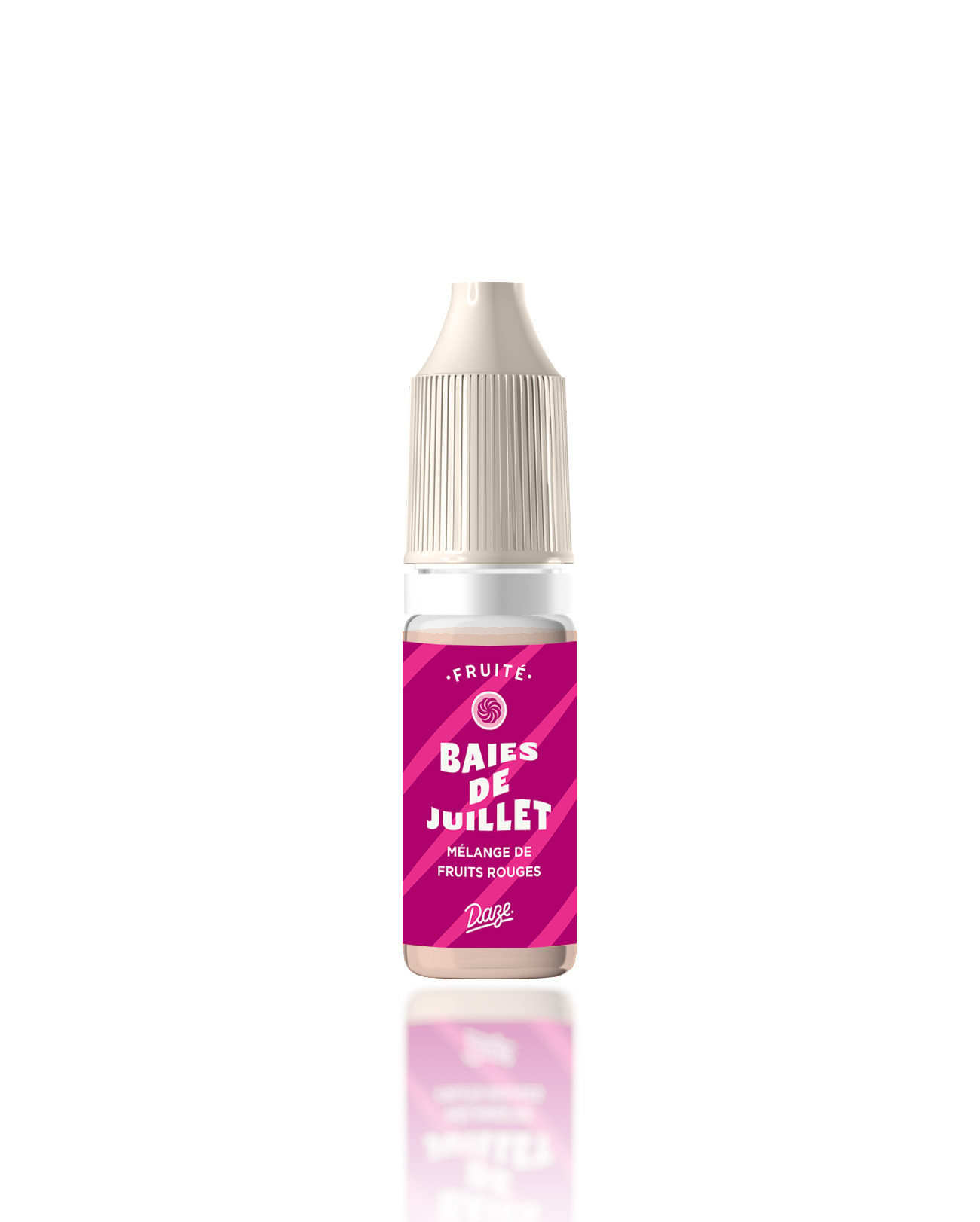 E-liquide 10 ml Daze Baies de Juillet à vapoter saveur framboise, fraise, cassis