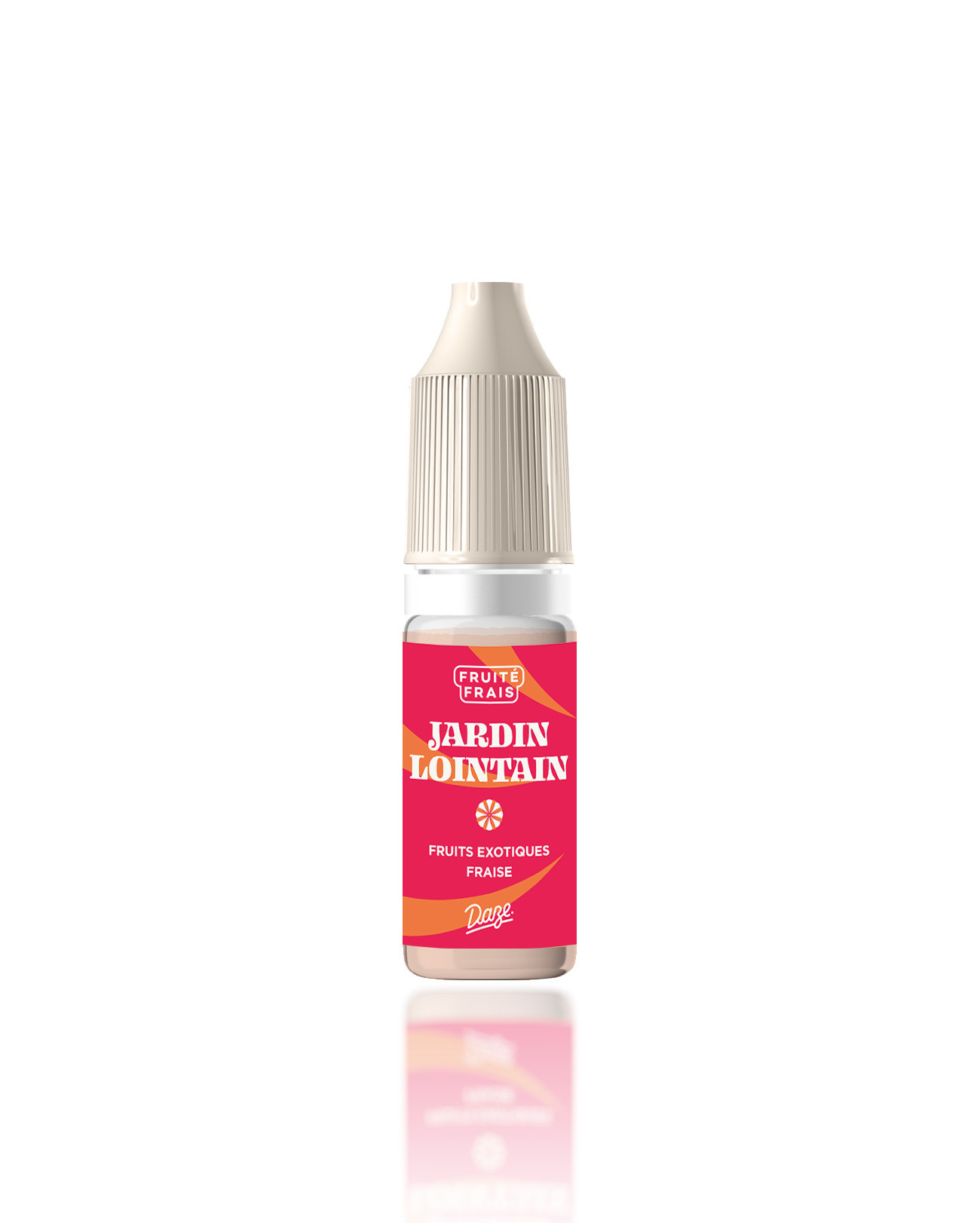 E-liquide fruité 10ml Daze Jardin Lointain saveur exotique, ananas, mangue, fraise et fraîcheur