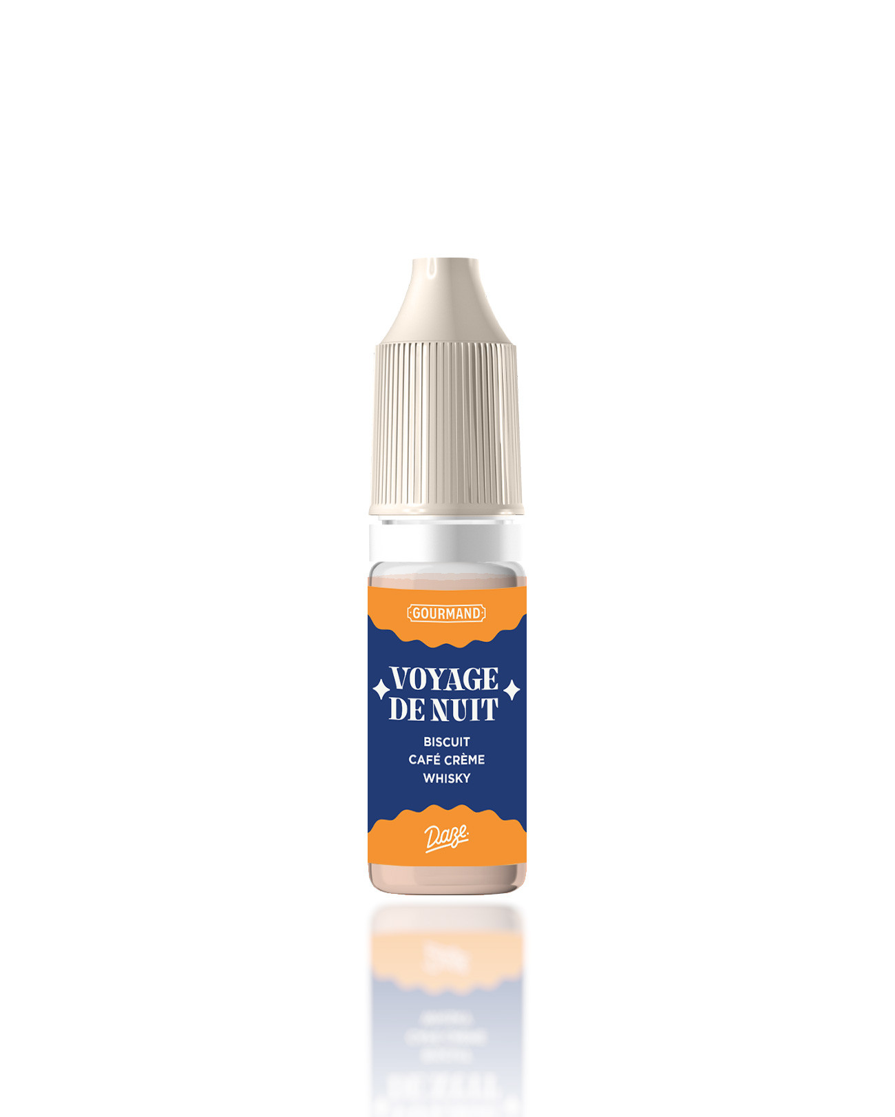 E-liquide gourmand 10ml Daze Voyage De Nuit saveur irish coffee et biscuit