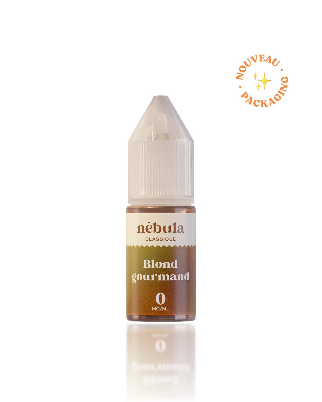 E-liquide 10 ml pour cigarette électronique Nébula parfum blond gourmand