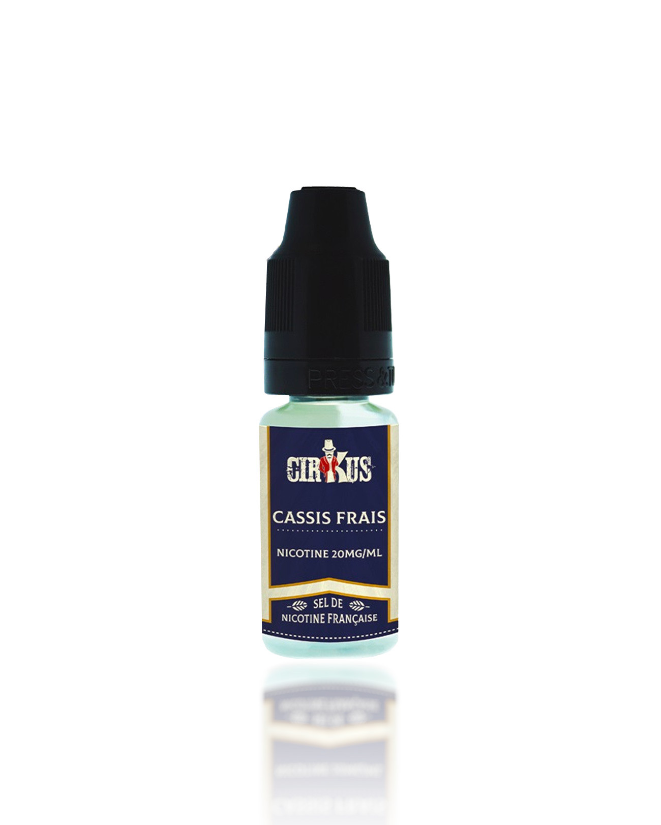 E-liquide sel de nicotine 20mg Cassis Frais Cirkus de VDLV fruité, frais et savoureux