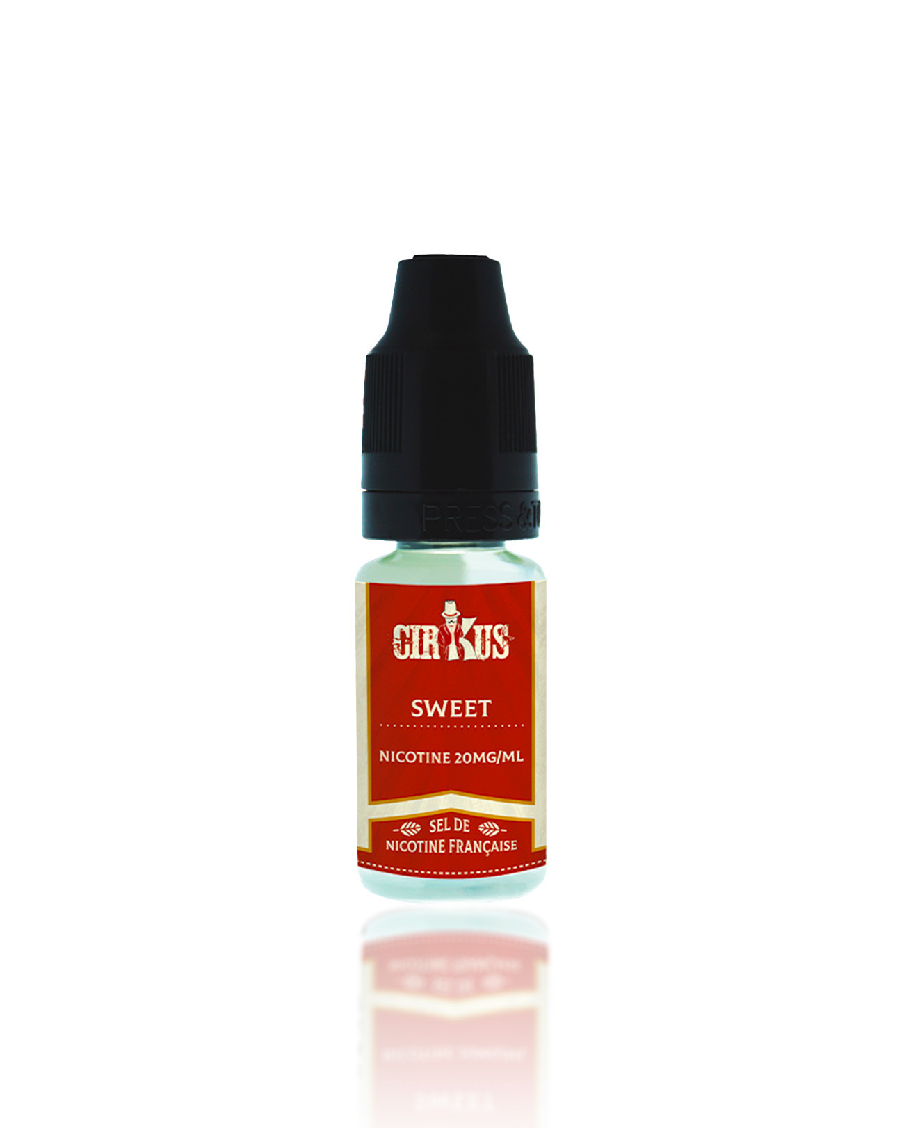 E-liquide Sweet Cirkus VDLV en sel de nicotine 20mg, classic, céréale et caramel, pour un sevrage tabagique tout doux