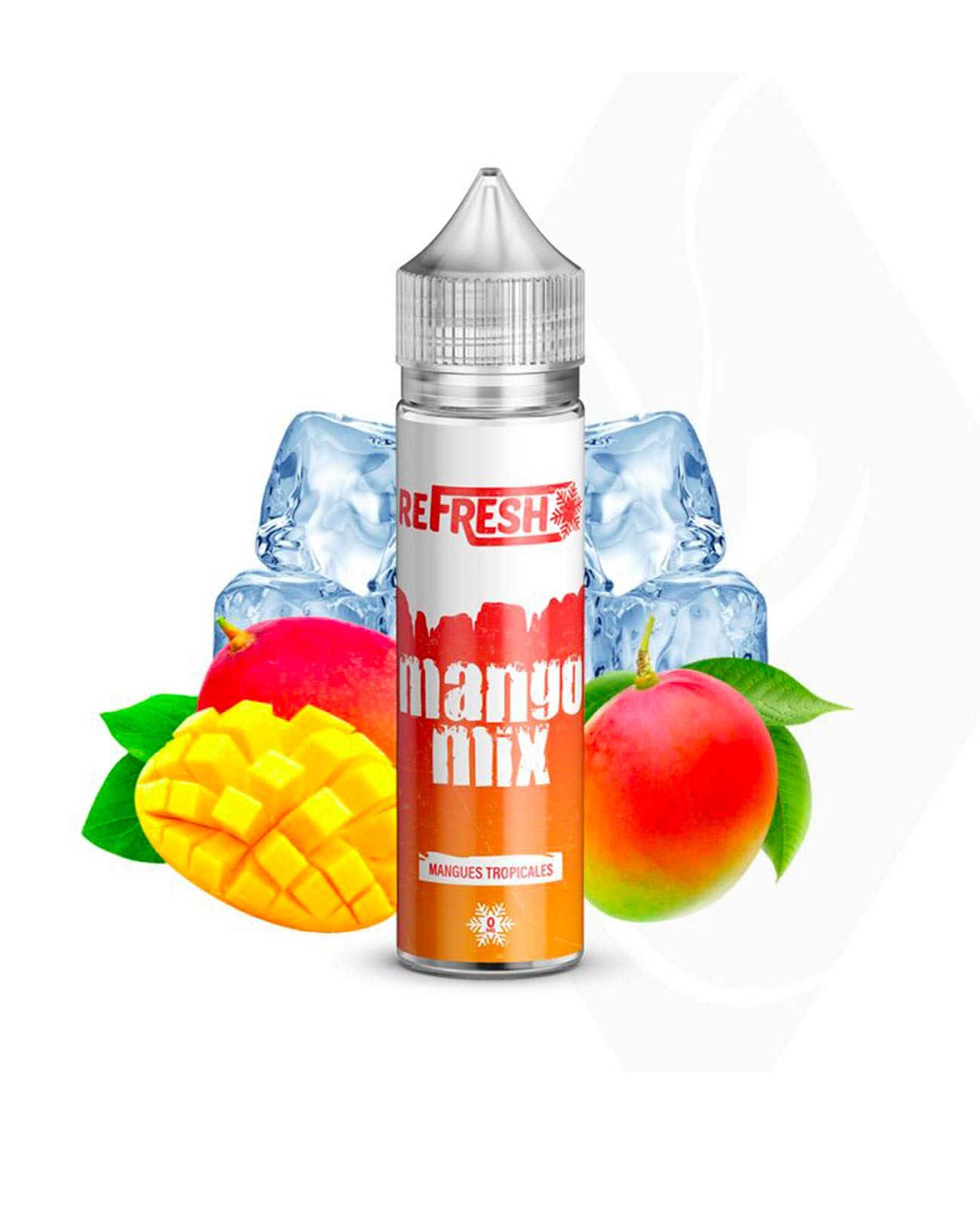 E-liquide grand format pour vapote Refresh Mango Mix saveur exotique mangue