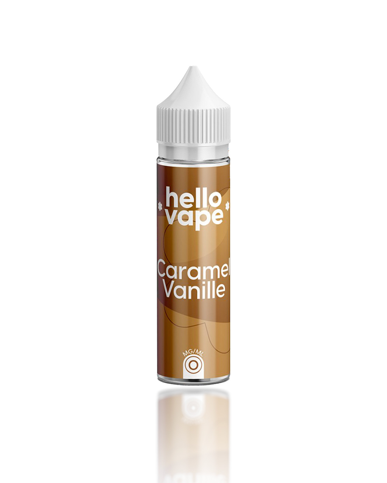 E-liquide petit prix Hello Vape en 50 ml Caramel Vanille