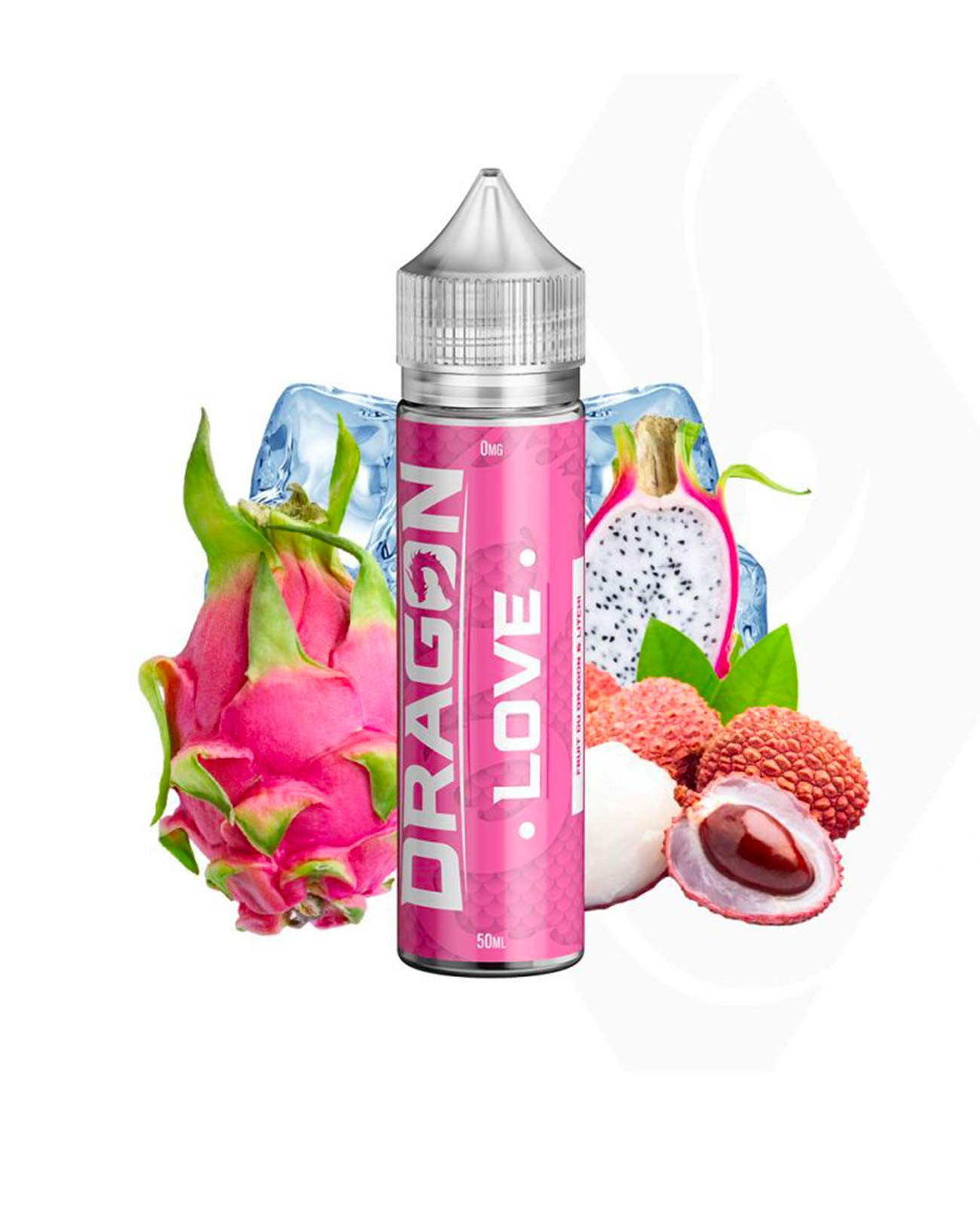 E-liquide Dragon Love 50 ml au fruit du dragon et litchi