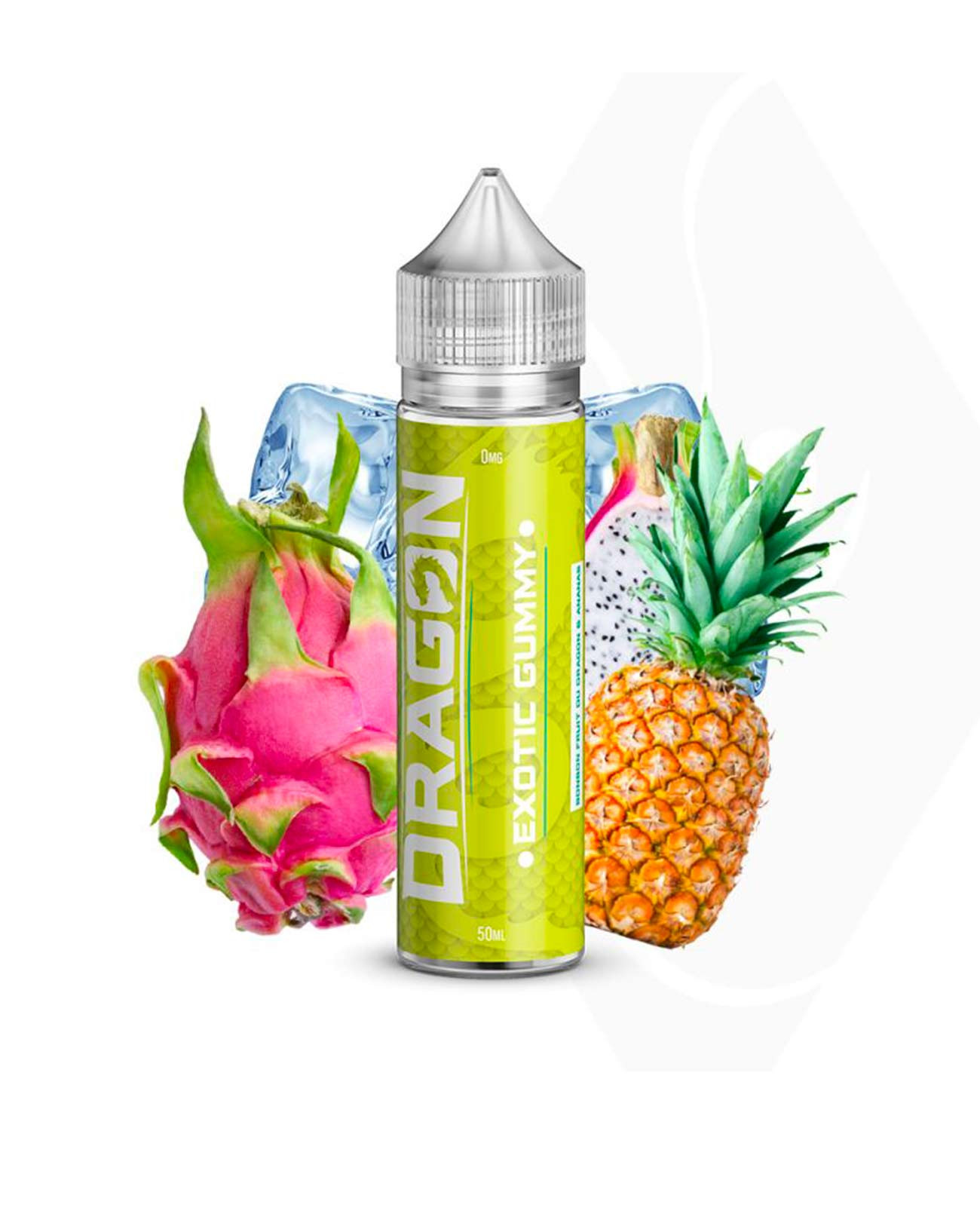 E-liquide Exotic Gummy de la collection Dragon au fruit du dragon et à l'ananas