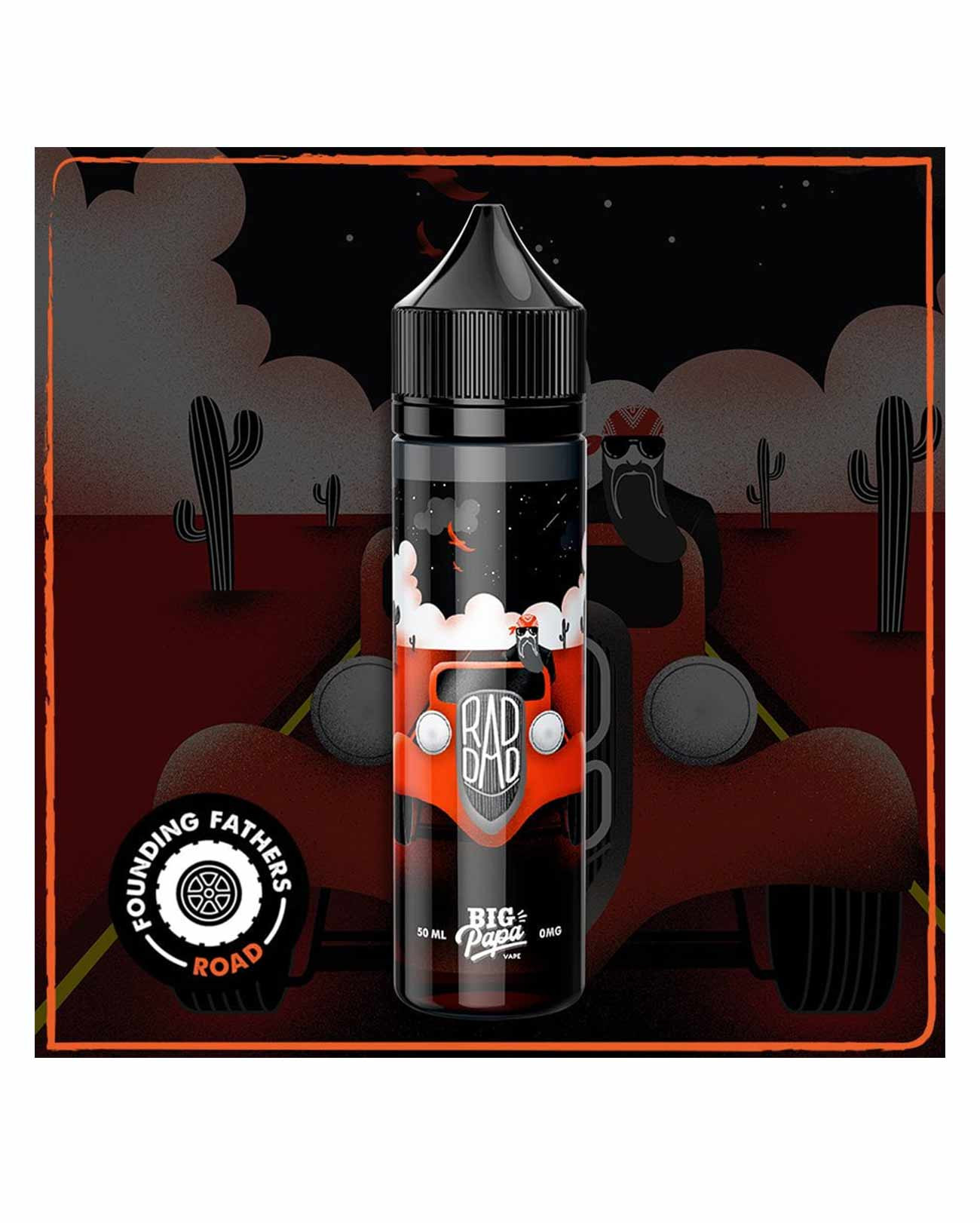 E-liquide Big Papa Rad Dad en grand format classic, whisky et banane flambée