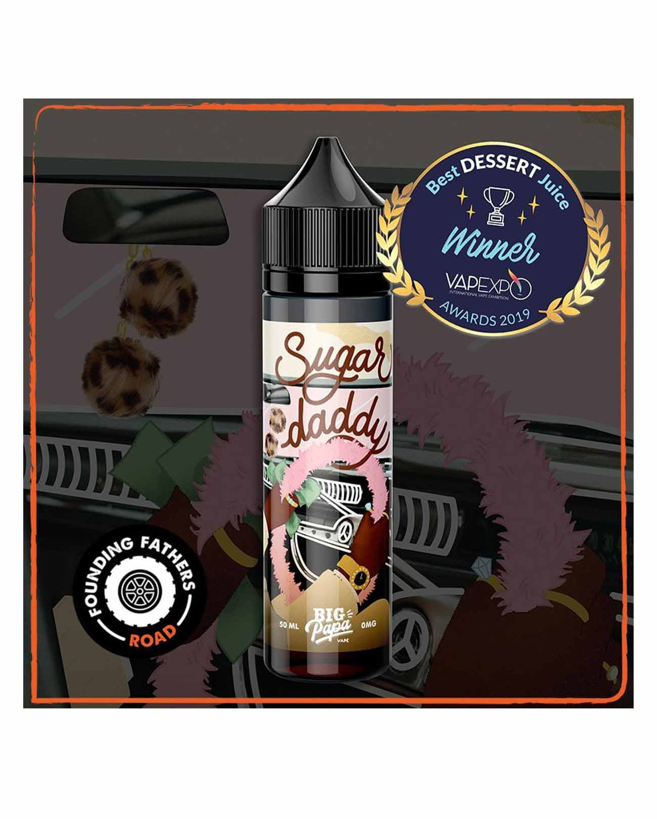 E-liquide de la marque Big Papa en 50 ml Sugar Daddy gourmand