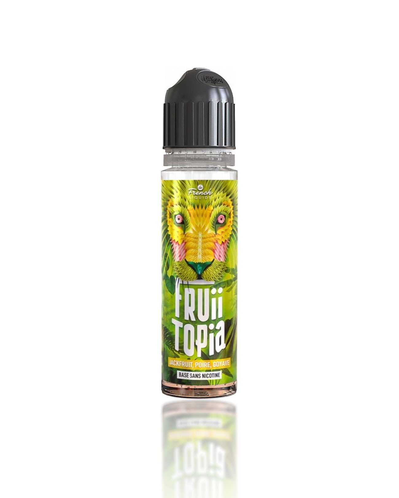 E-liquide 50 ml à vapoter pour e-cigarette Fruiitopia parfum tropical jackfruit, fruit du jacquier poire, goyave