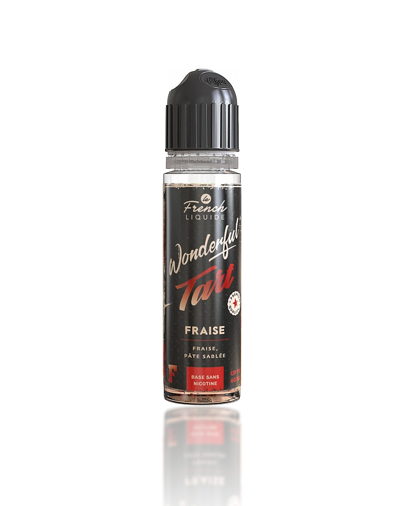 E-liquide 50 ml à vapoter pour e-cigarette Wonderful Tart fraise parfum tarte aux fraises