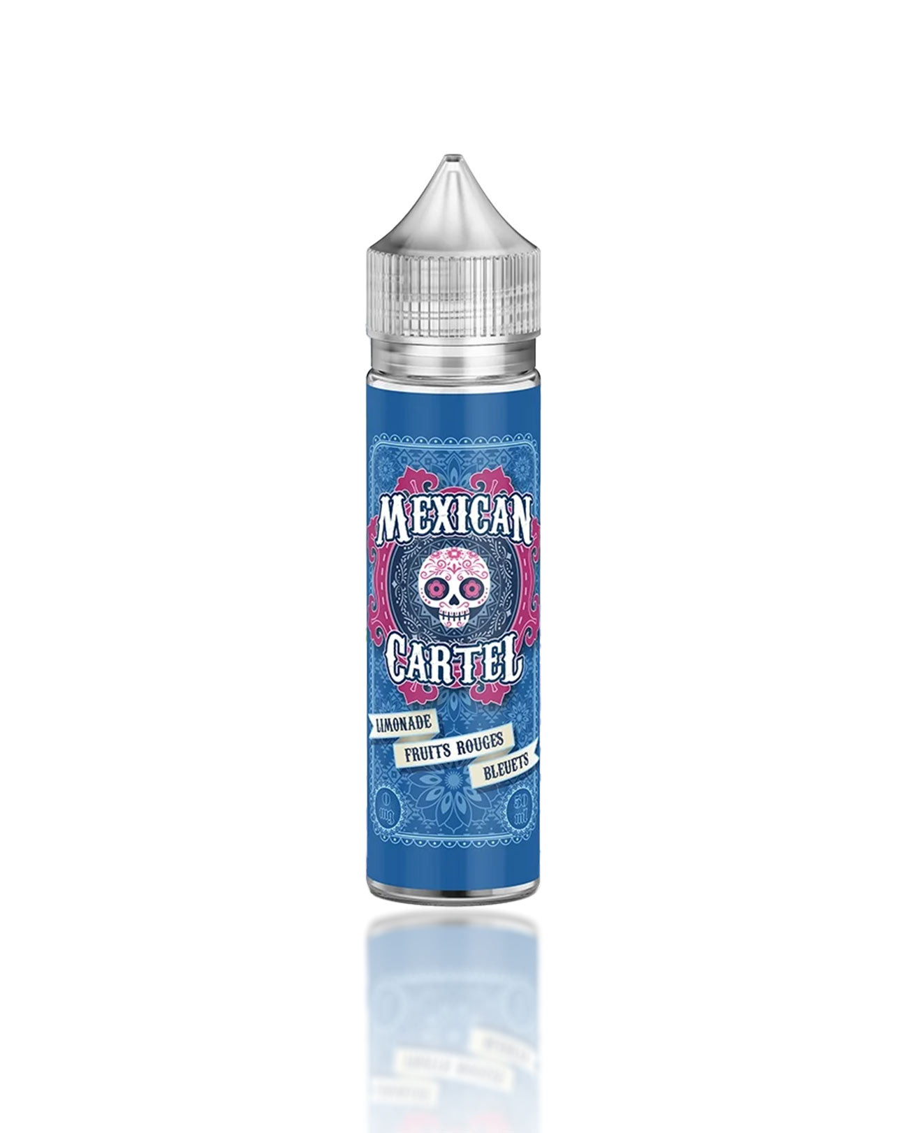 E-liquide 50 ml à vapoter Mexican Cartel goût frais limonade, fruits rouges et bleuets