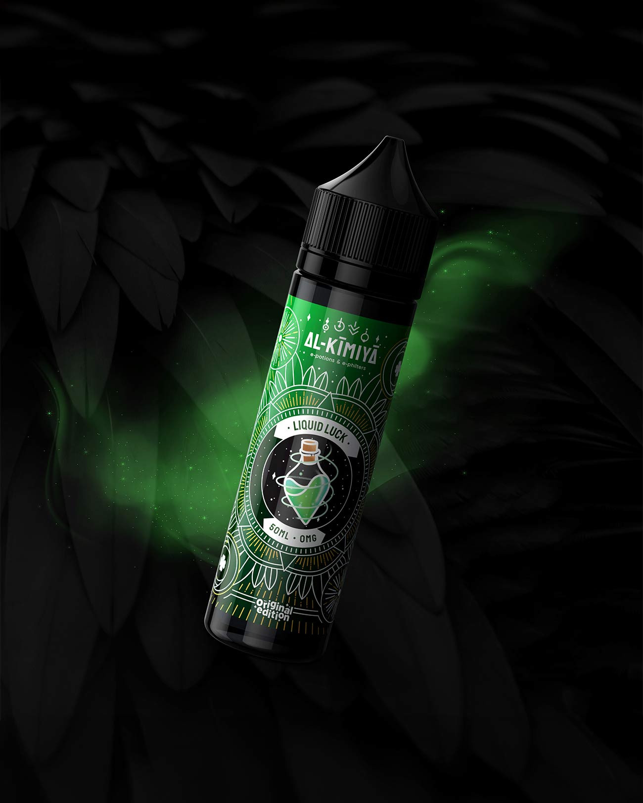 E-liquide grand format Liquid Luck Al-Kimiya saveur cocktail gin, concombre et grenade