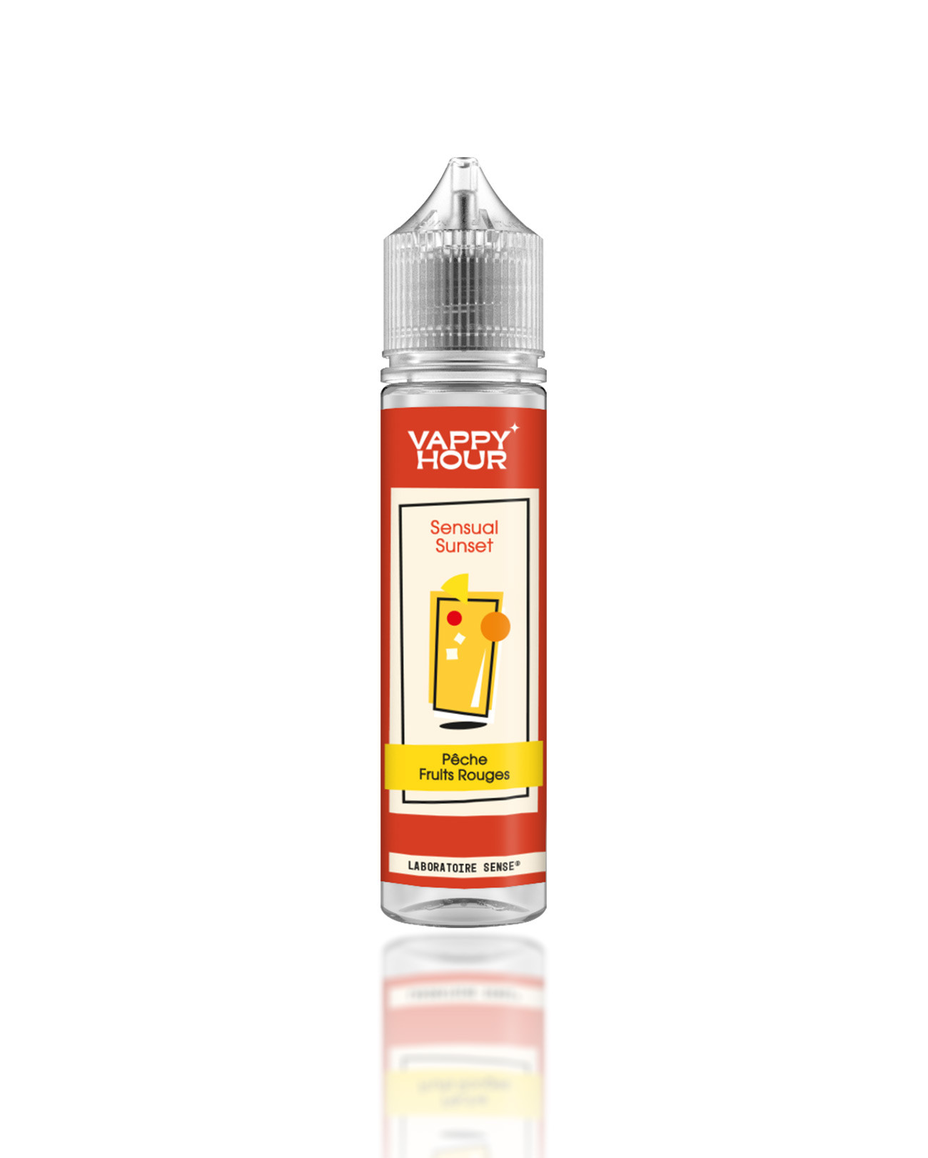 E-liquide Vappy Hour Sensual Sunset en 50 ml cocktail fruité sucré