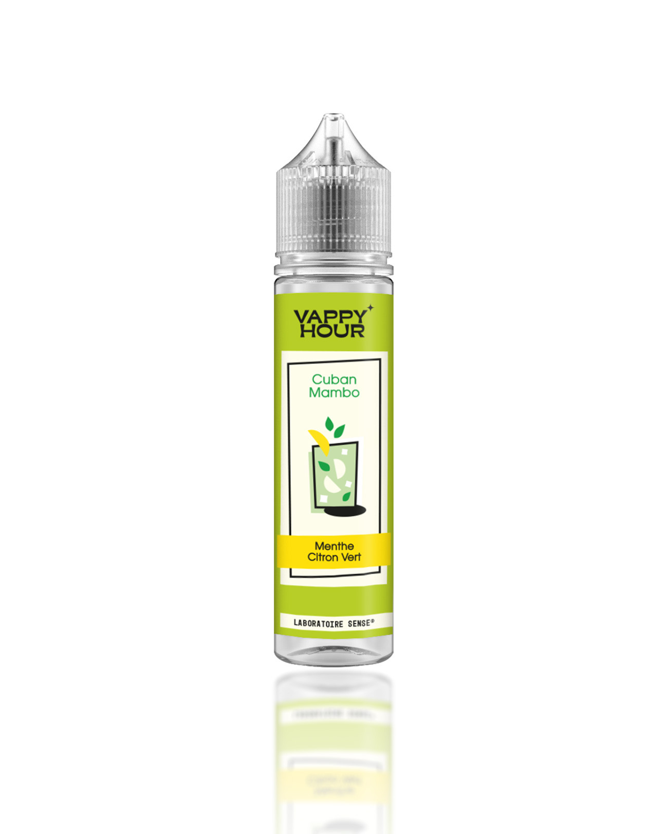 E-liquide cocktail en 50 ml Vappy Hour Cuban Mambo frais et mentholé