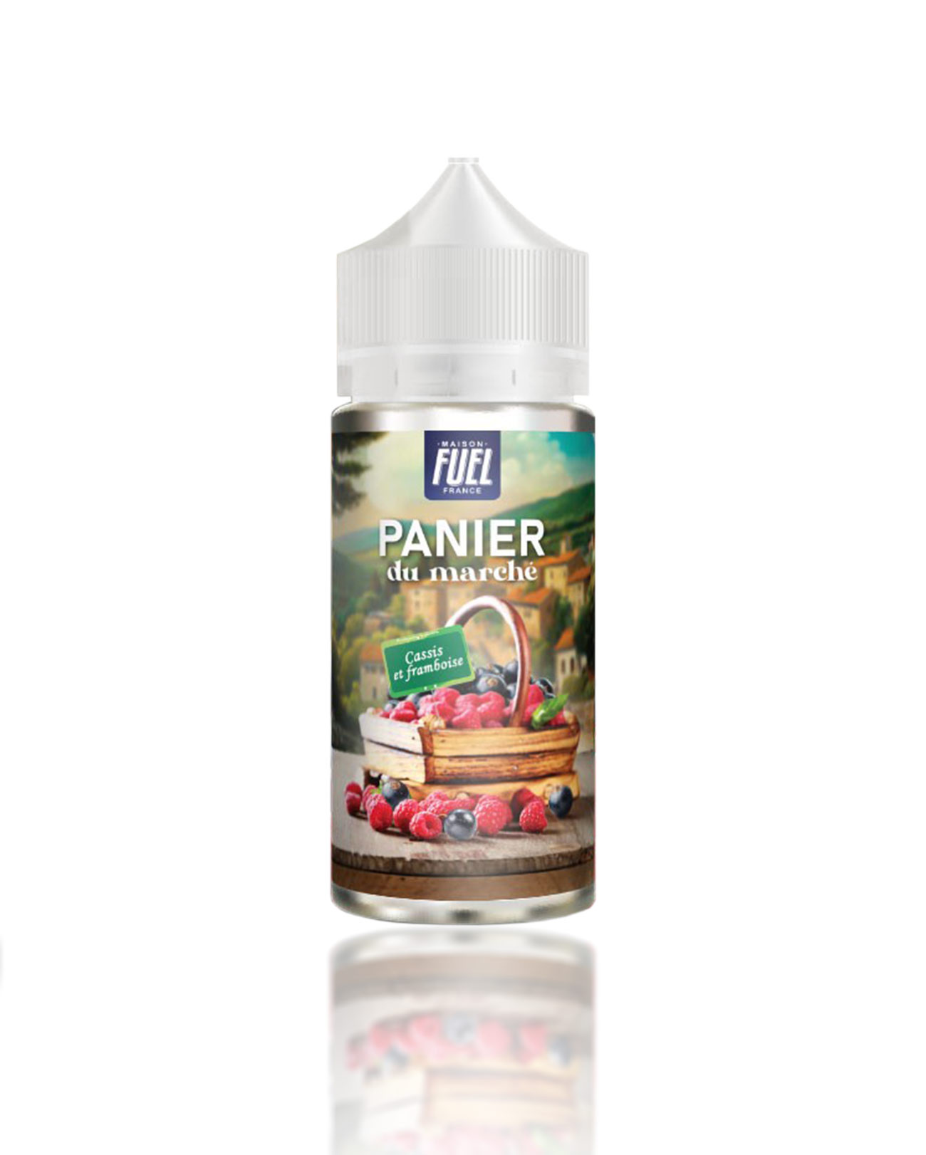 E-liquide 100 ml Panier du Marché Cassis et Framboise par Maison Fuel
