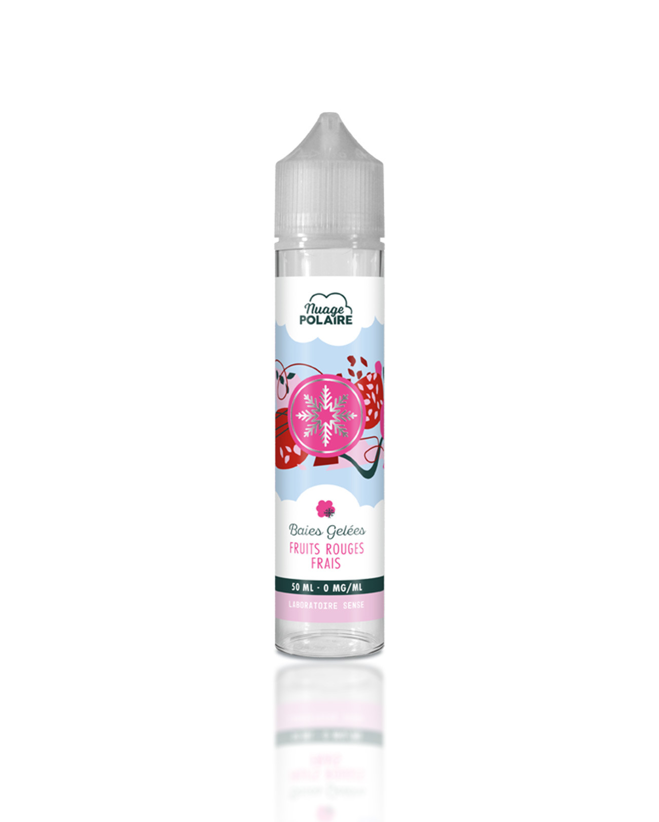 e-liquide 50 ml Laboratoire Sense Nuage Polaire Baies Gelées saveur fraîche fruits rouges