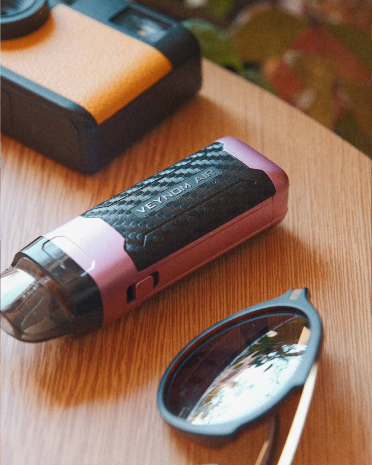 Pod e-cigarette Aspire Veynom Air avec revêtement fibre de carbon