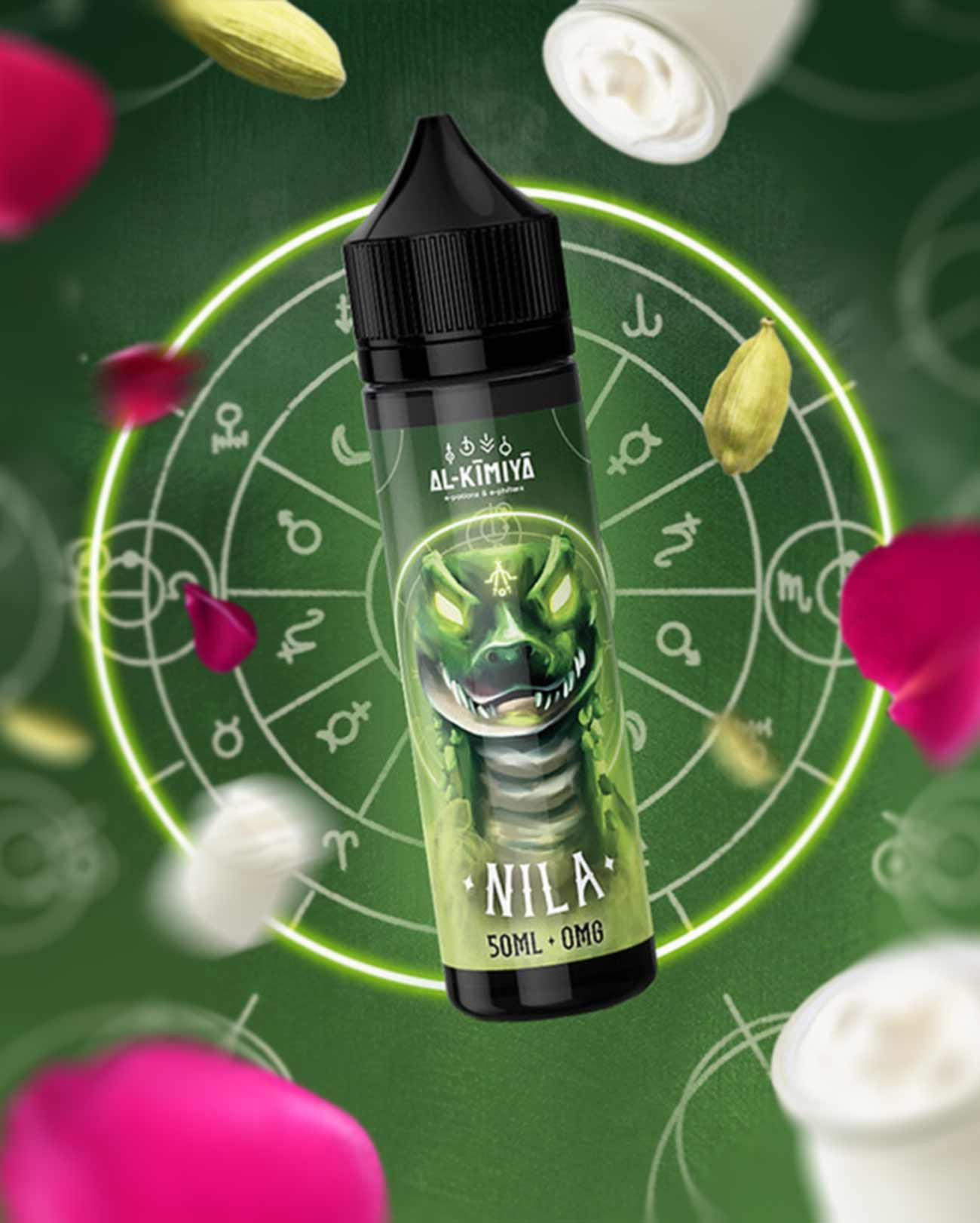 E-liquide Nila 50 ml Al Kimiya à la rose, yaourt et cardamone